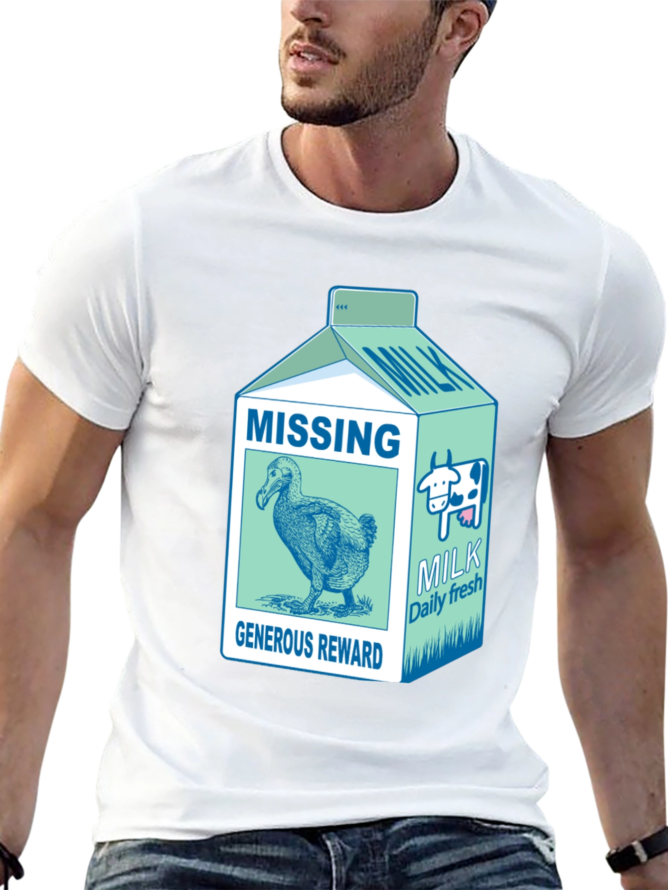 Dodo Bird Milk Carton Graphic Tee