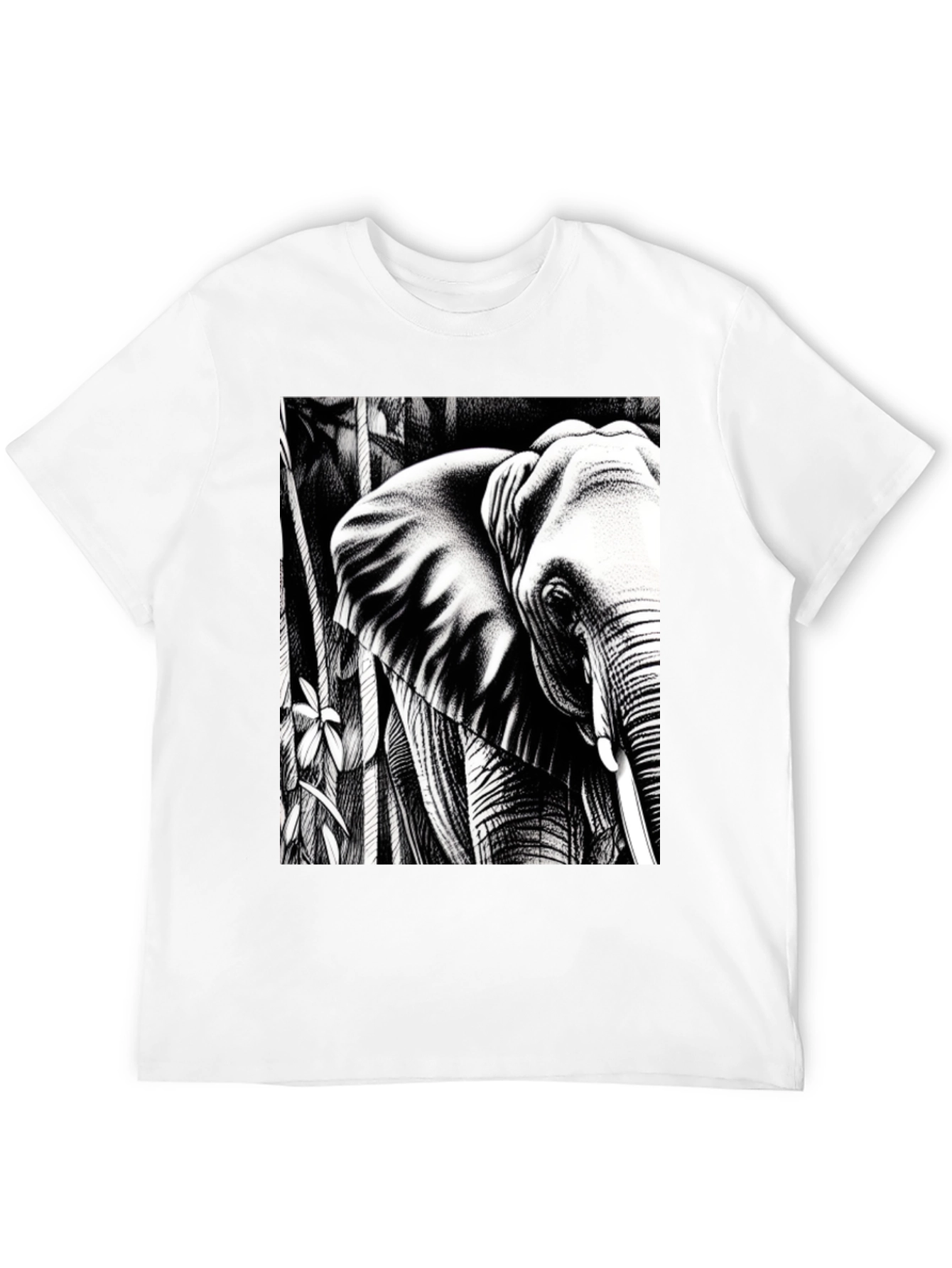 Elephant Graphic Tee - Black