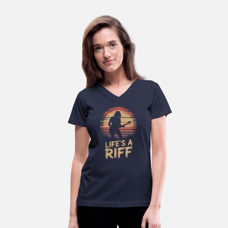 Life's a Riff Guitar Player Silhouette Art