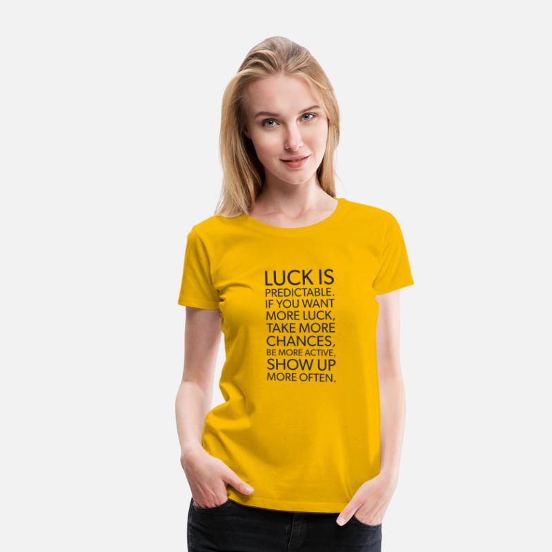 luck is predictable BLACK
