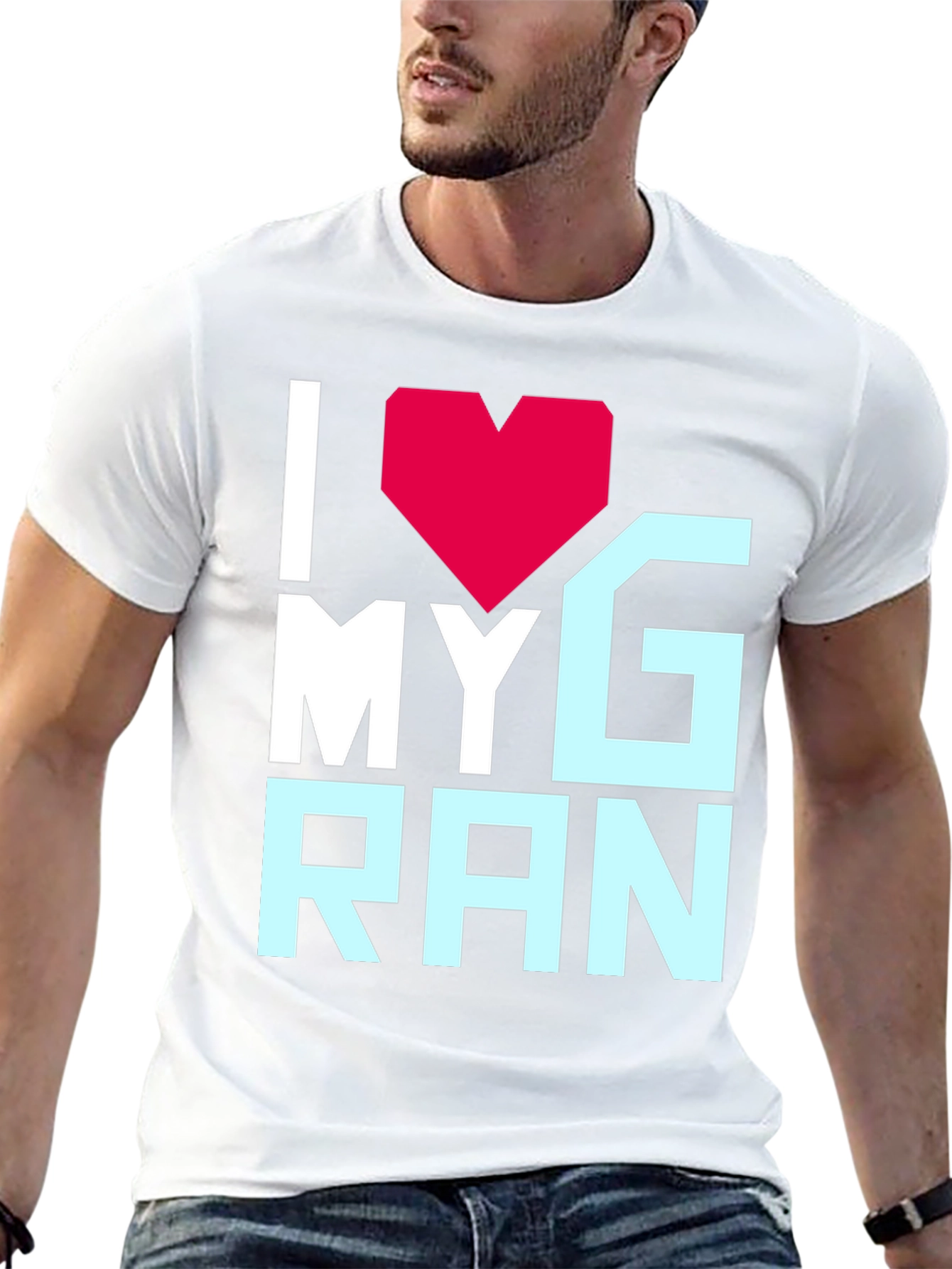 I Heart My Gran T-Shirt - Black Graphic Tee