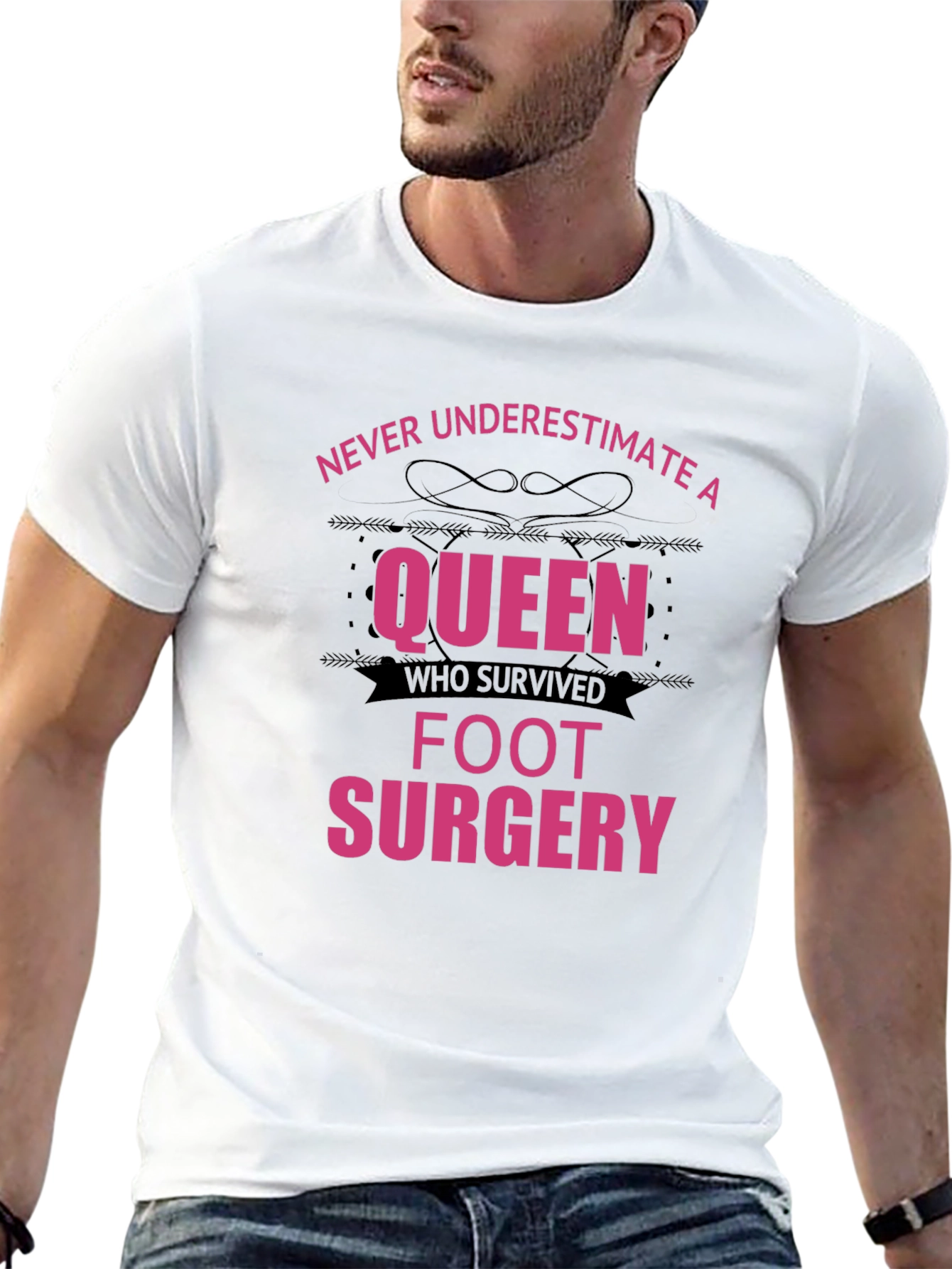 Queen Foot Surgery Survivor T-Shirt