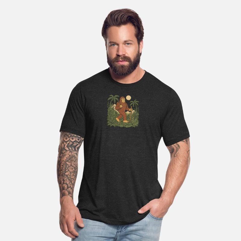 Majestic Bigfoot in Jungle Night