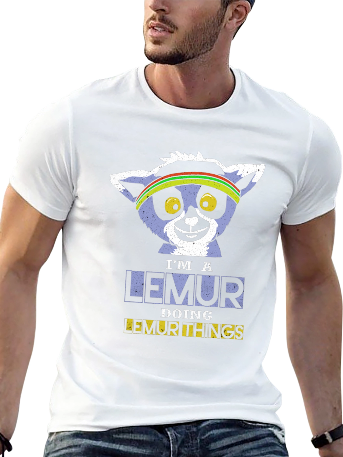 Im A Lemur Doing Lemur Things Black T-Shirt