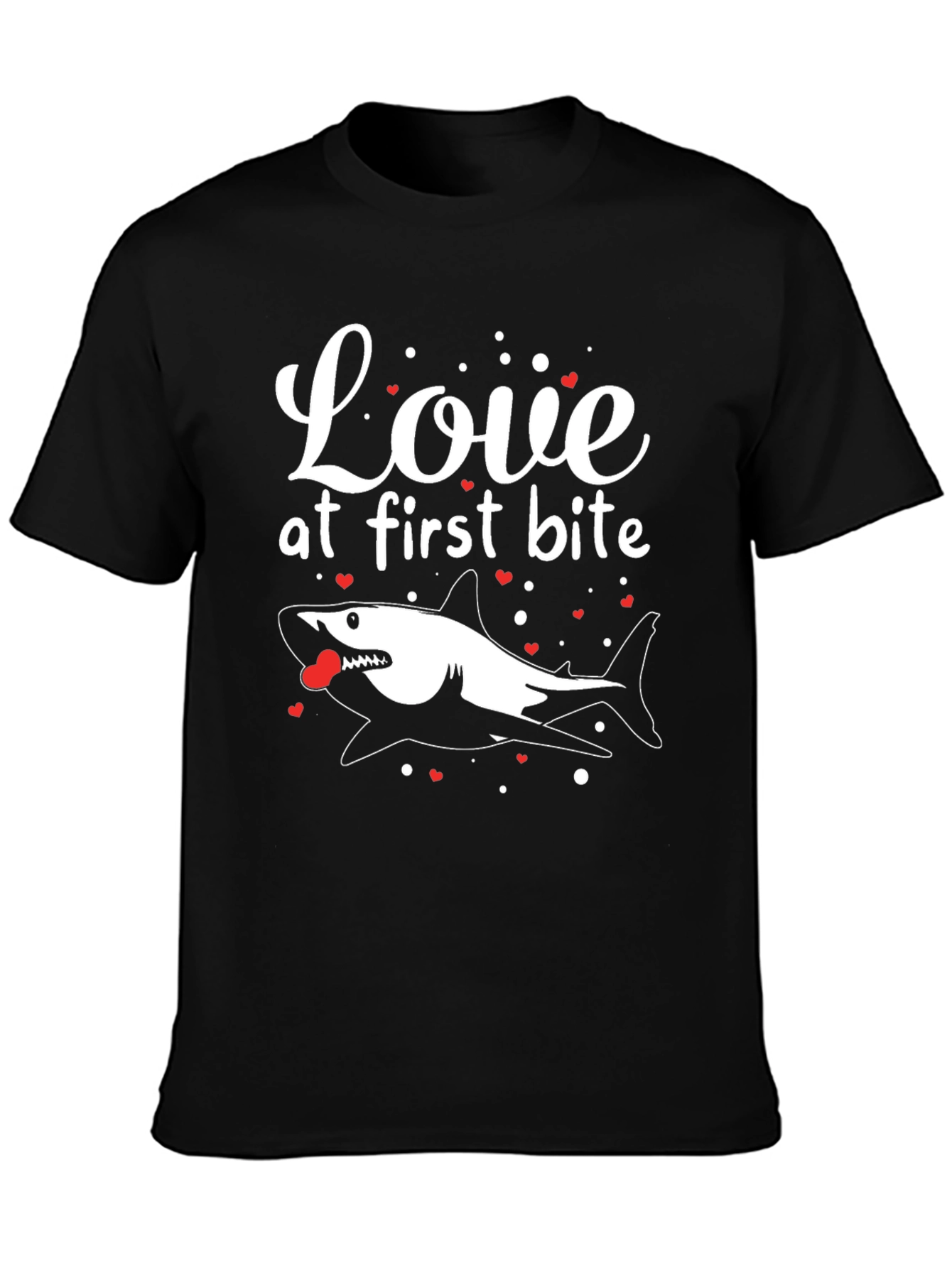 Love at First Bite Valentines Shark T-Shirt
