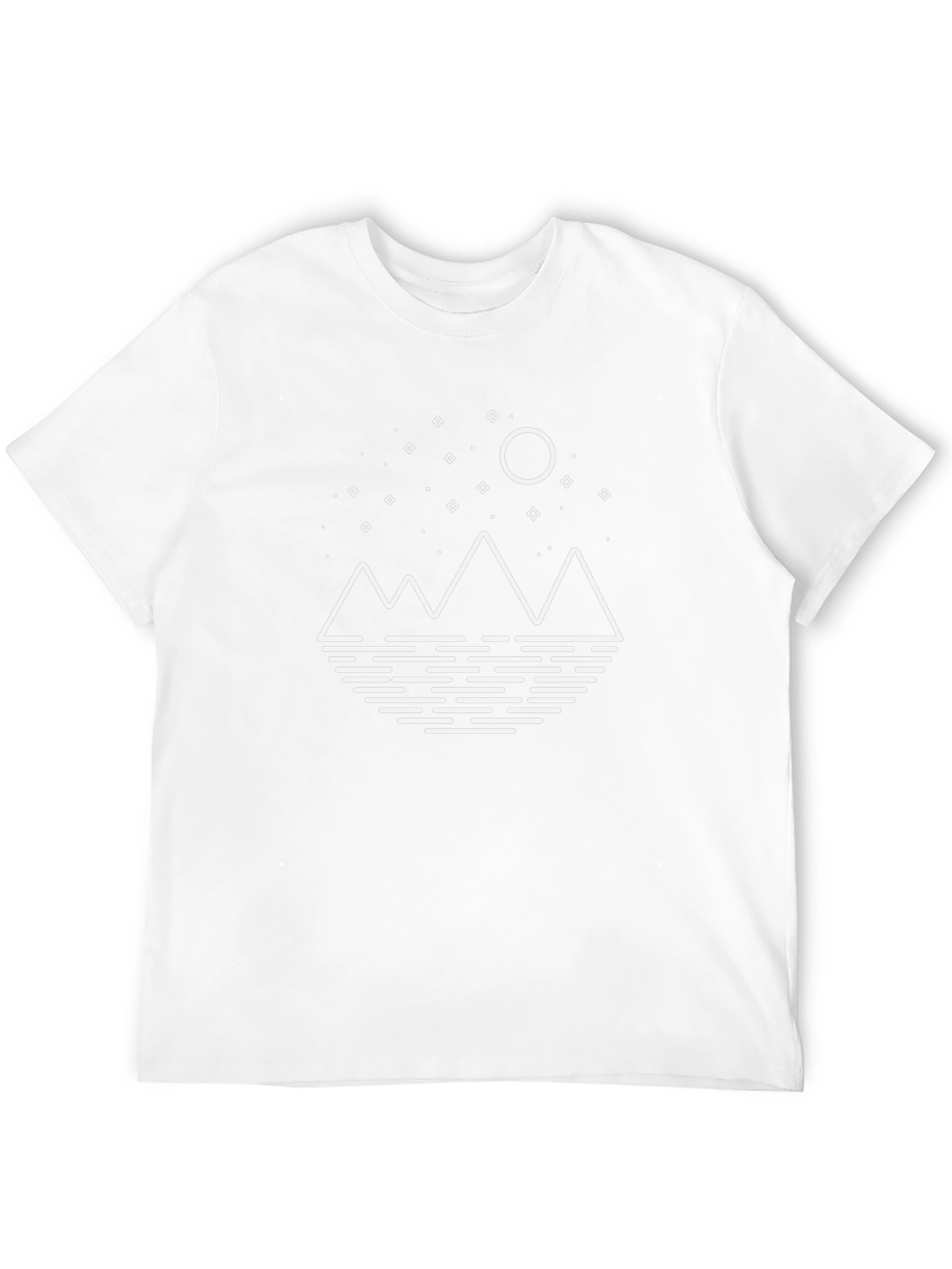 Mountainscape Graphic Tee - Black Cotton Blend