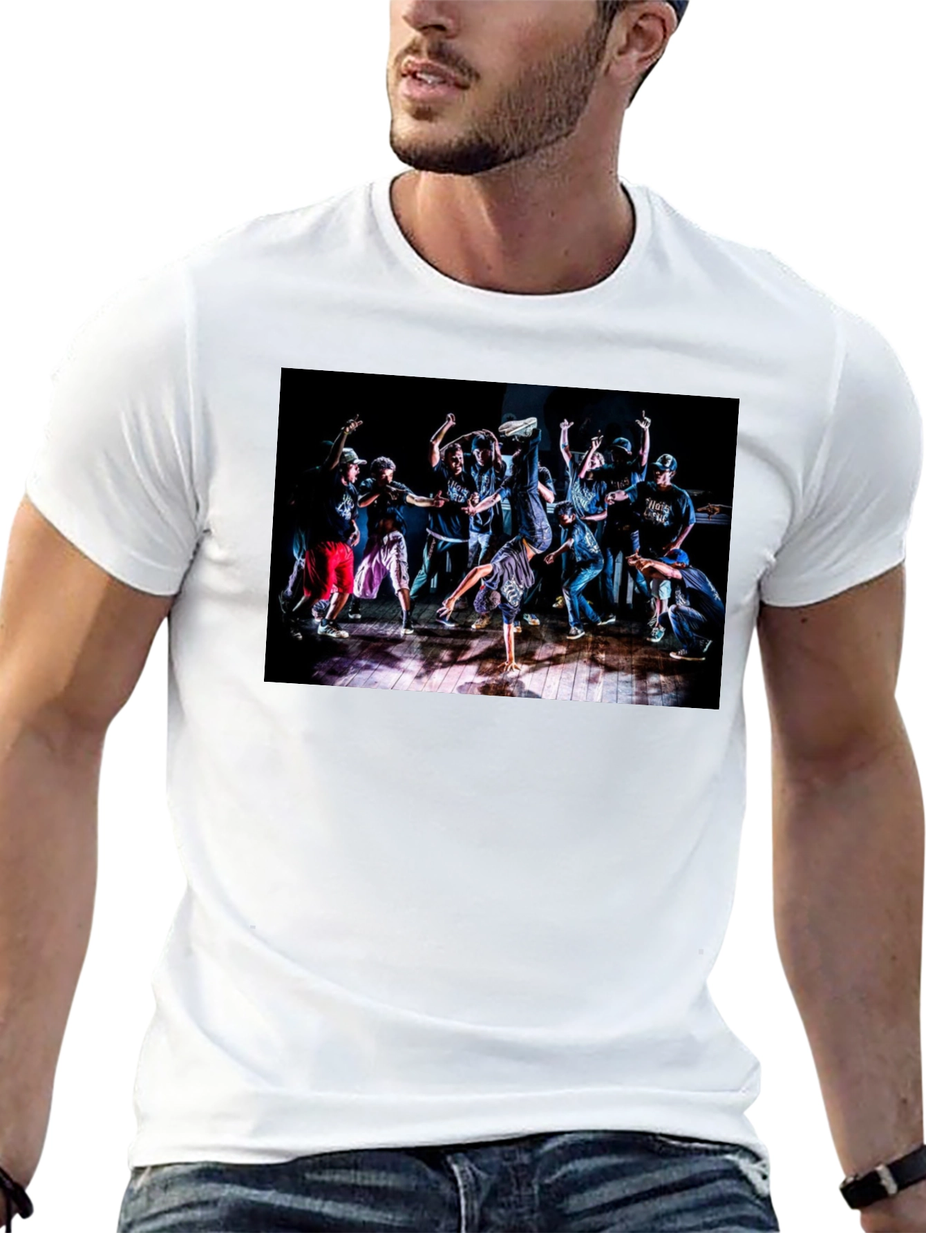 Dance Crew Graphic Tee - Black