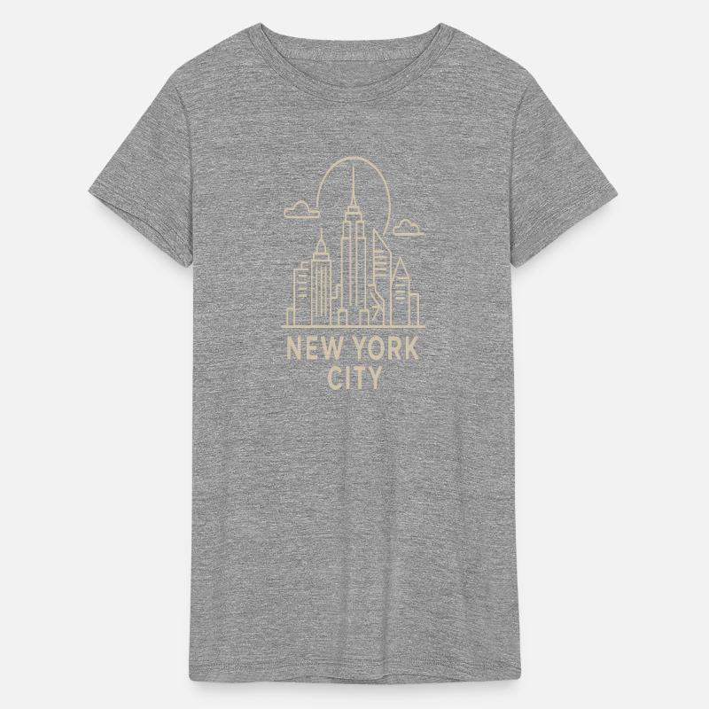 Minimalist New York Skyline Outline