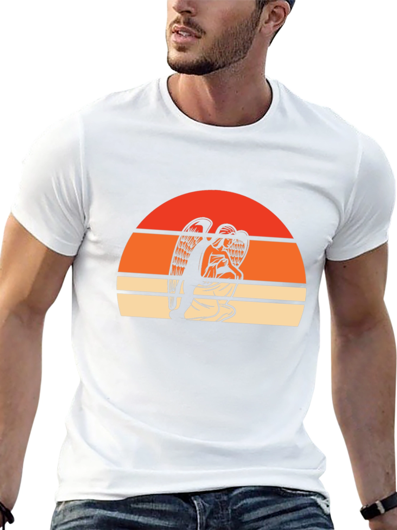 Retro Angel Graphic T-Shirt