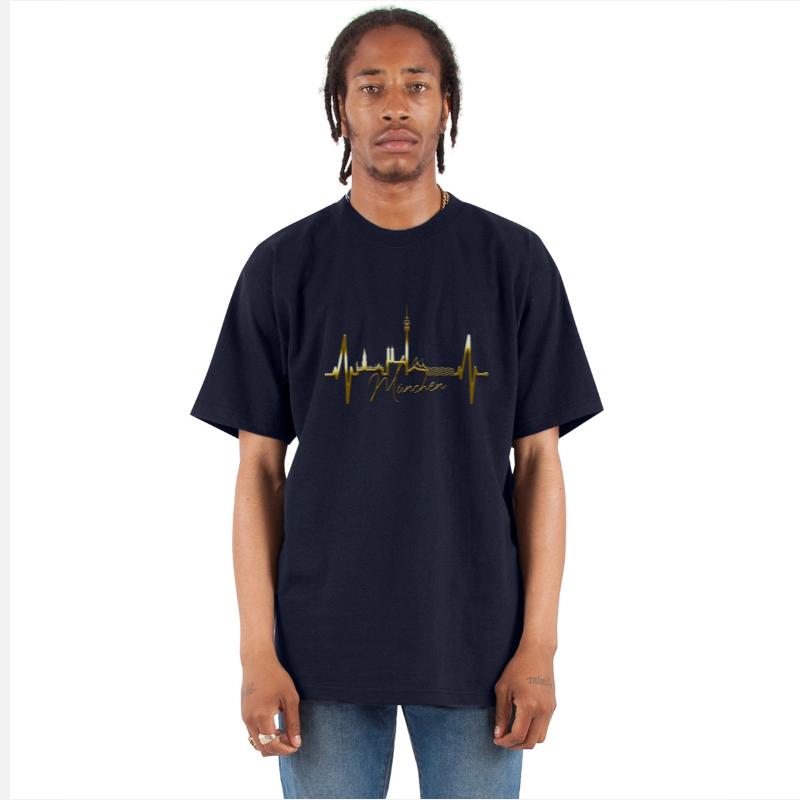 Munich Skyline Heartbeat Bavarian Oktoberfest Gift