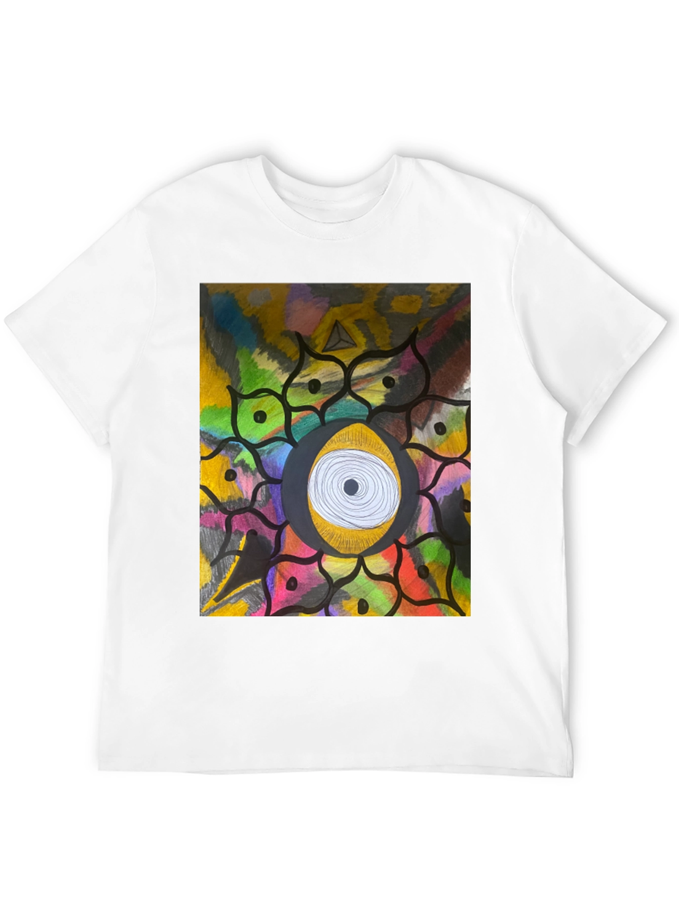 Eye Mandala Graphic Tee - Unique Artistic Design