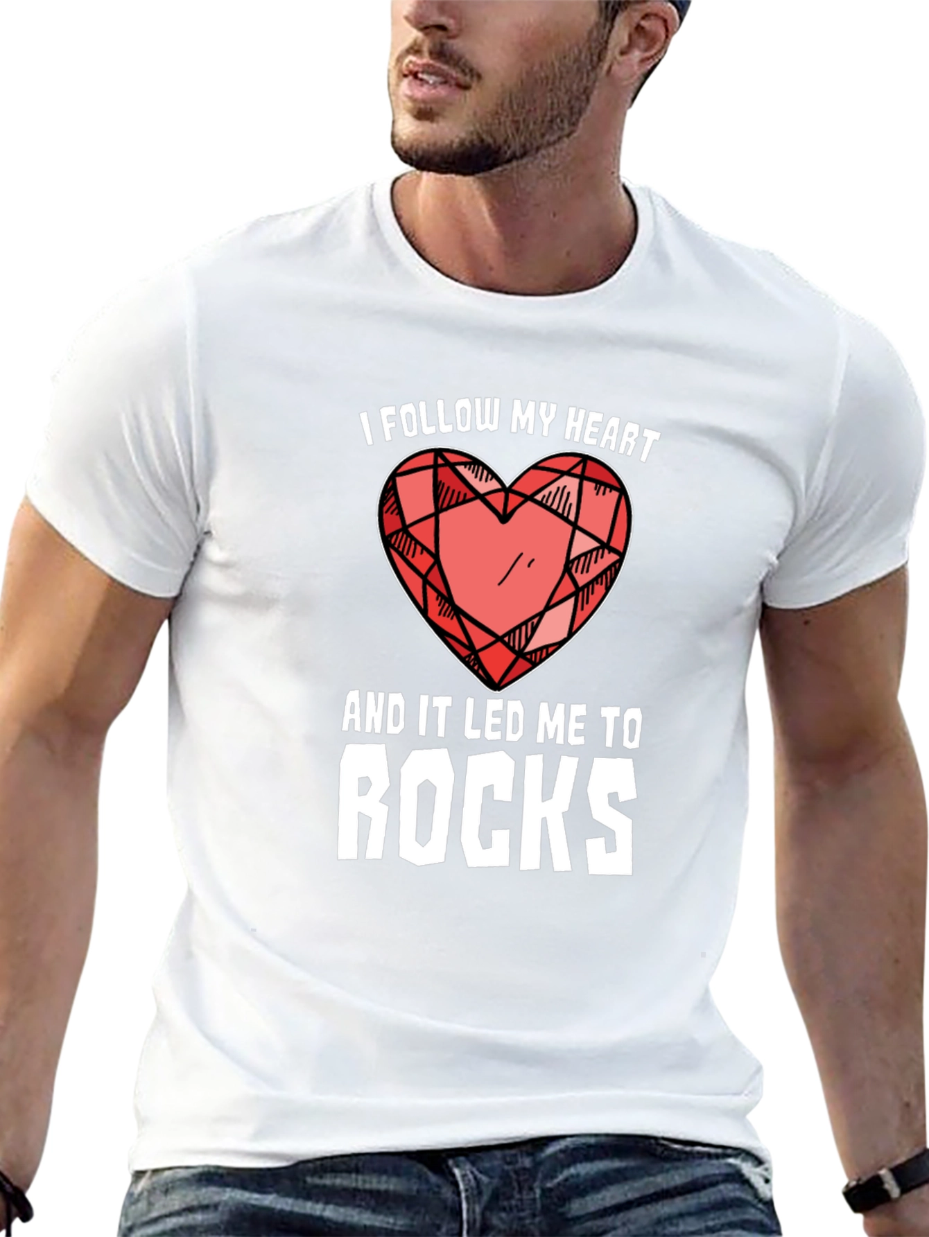 I Follow My Heart T-Shirt Rock Collector Gift