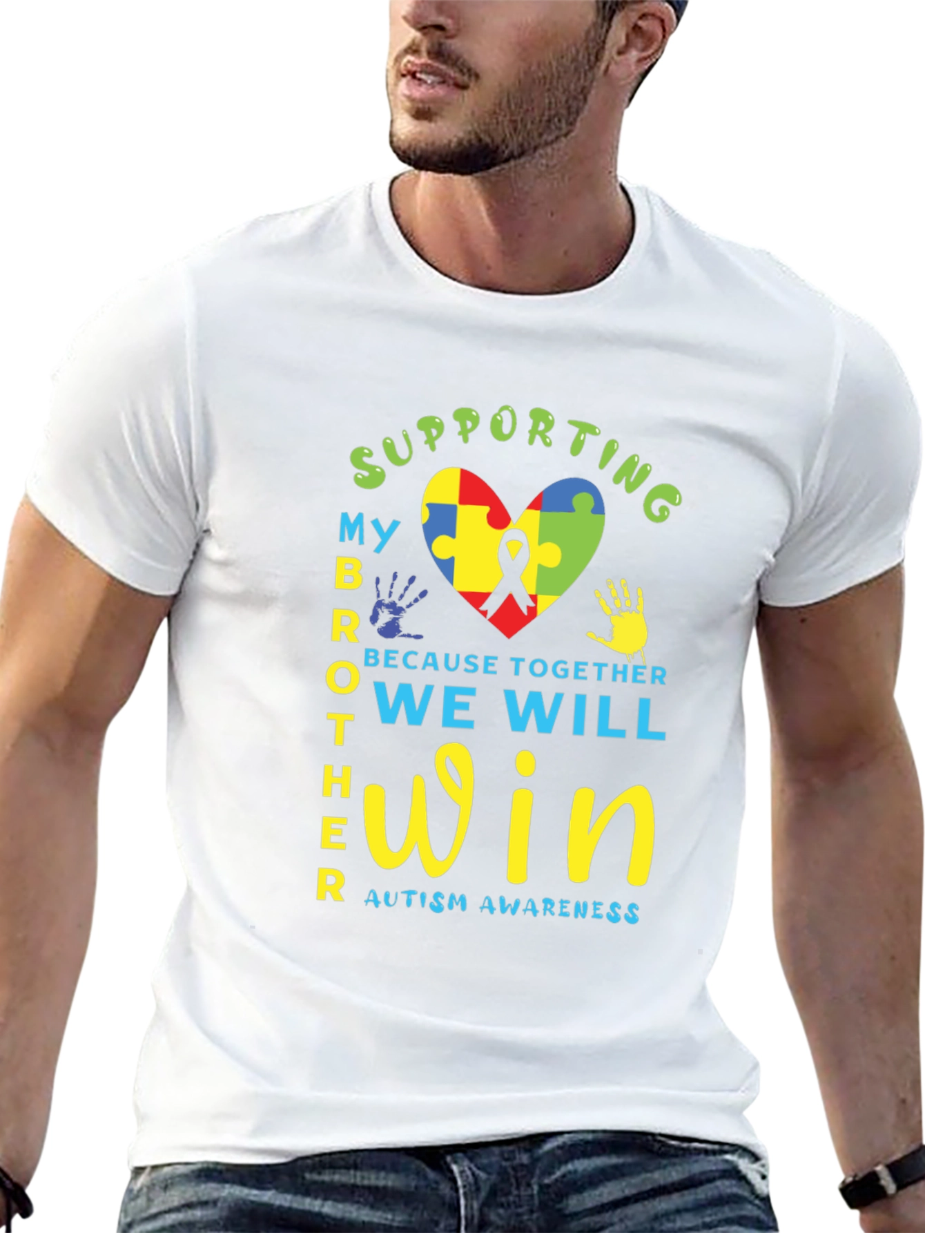 Supporting My Brother Autism Awareness T-Shirt