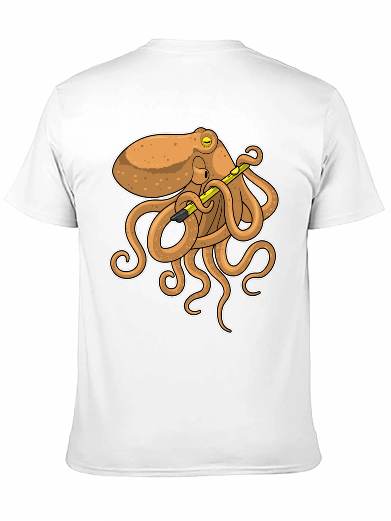 Octopus Musician Black T-Shirt - Unique Graphic Tee