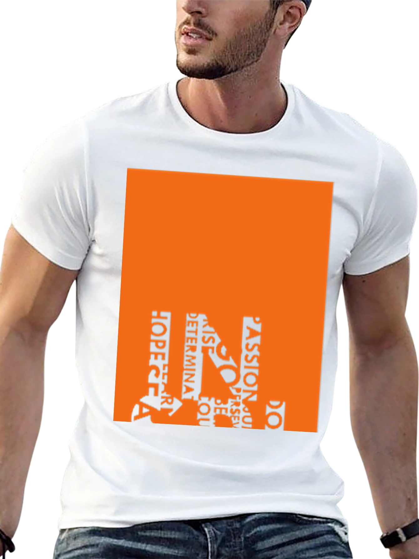 Motivational Word Art Graphic Tee