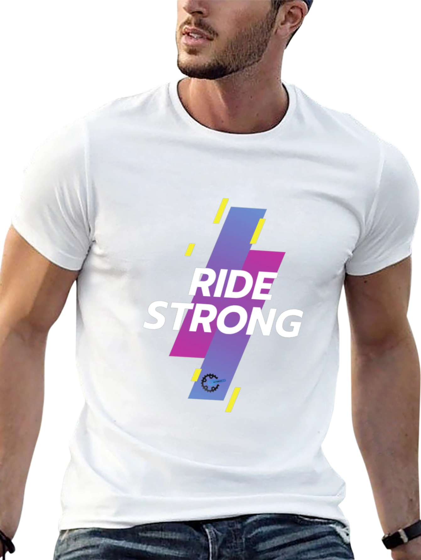 Ride Strong Black Graphic T-Shirt
