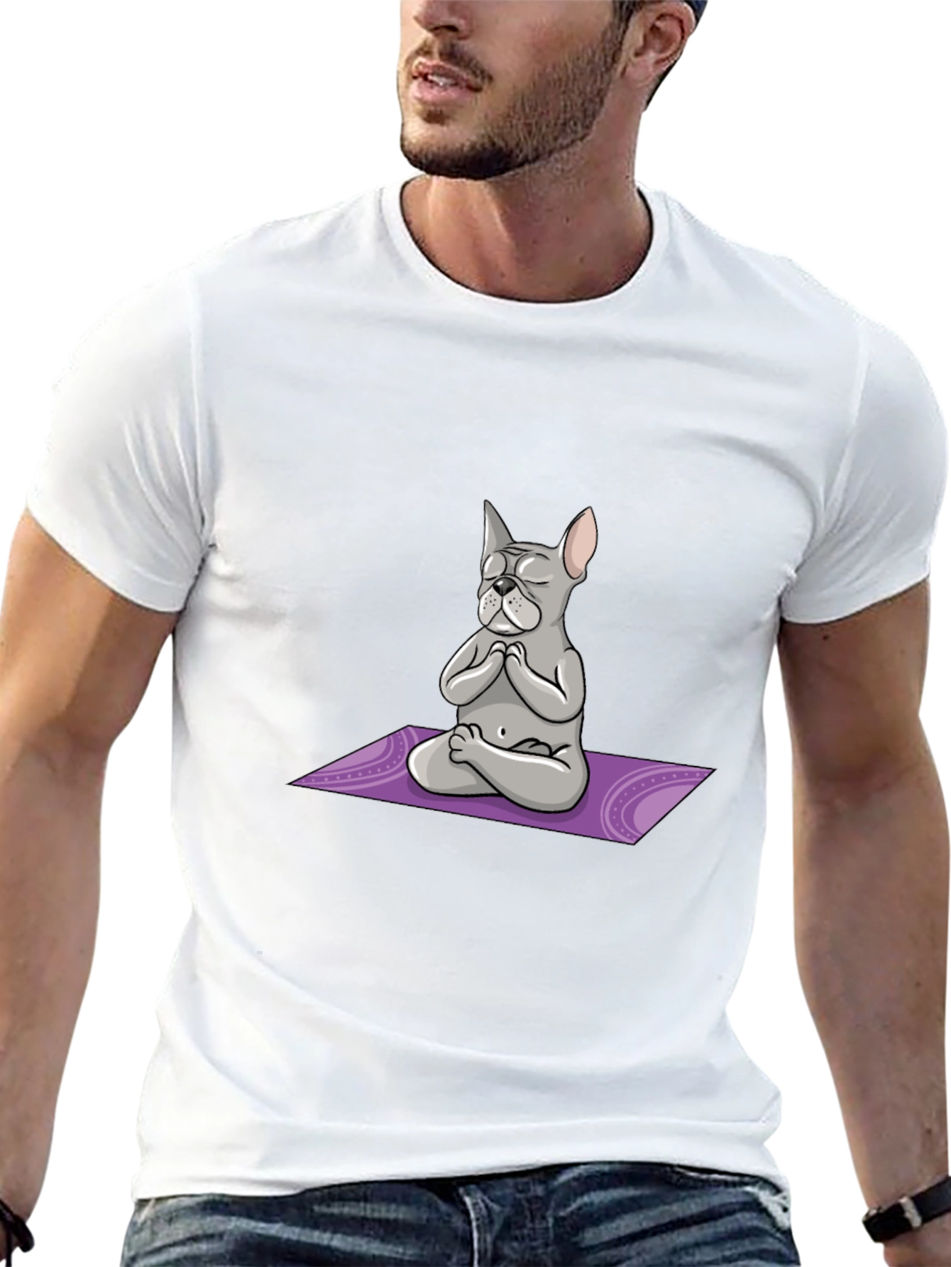 Meditating Dog Graphic Tee