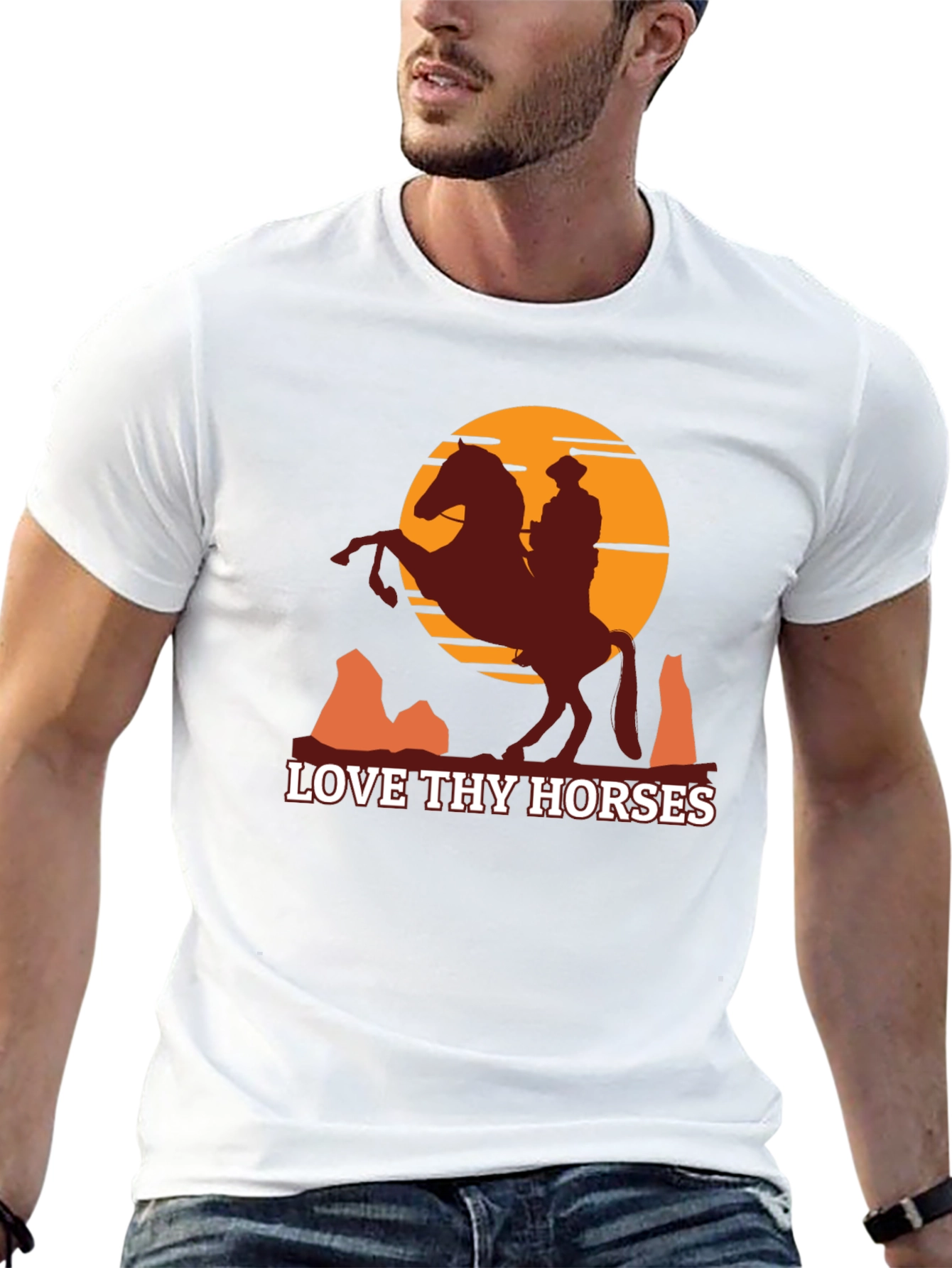 Love Thy Horses Graphic Tee - Western Style