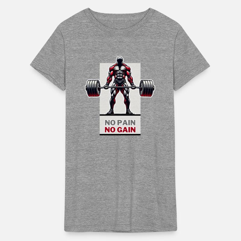No Pain No Gain Powerlifting Motivation
