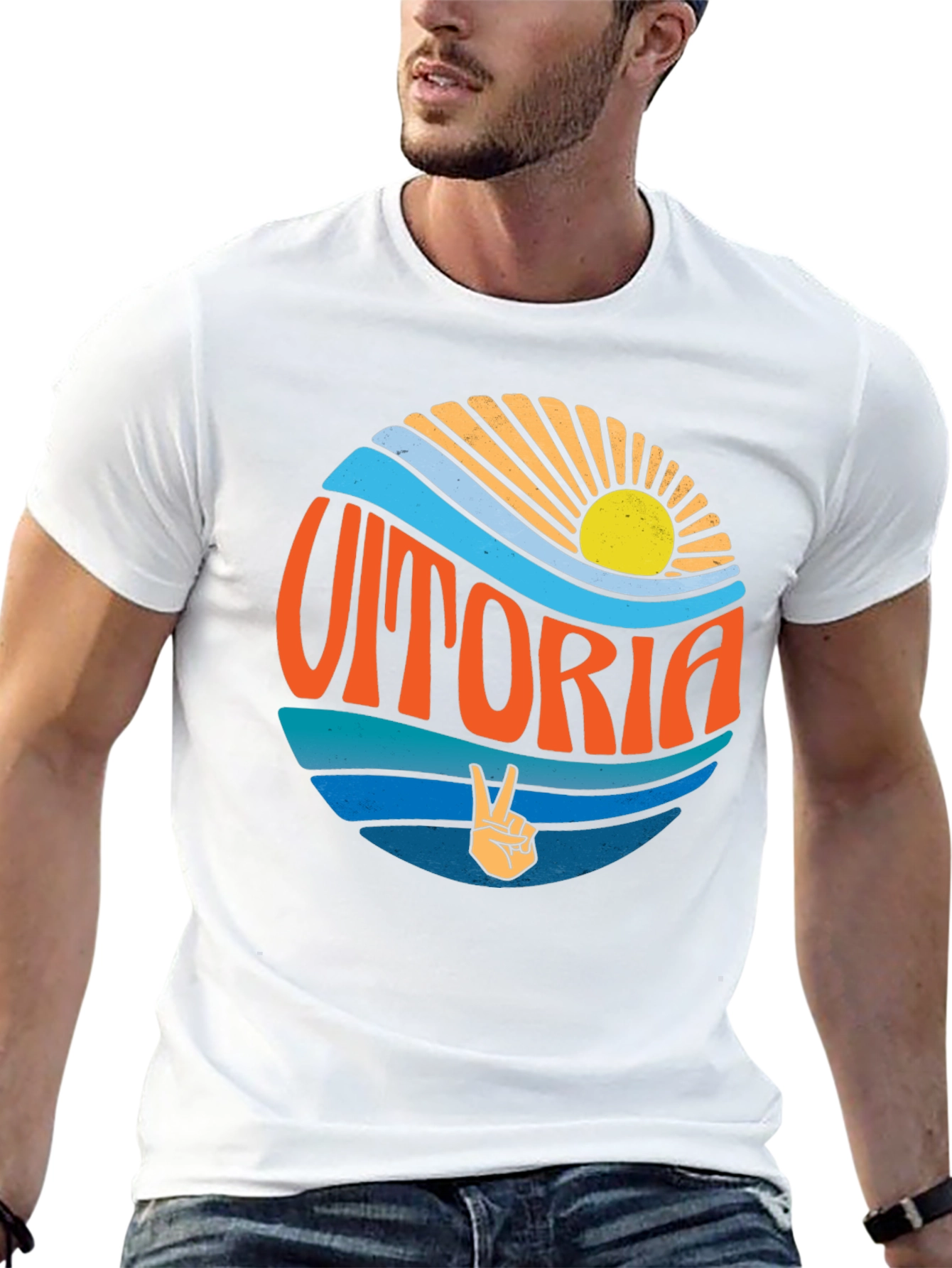 Retro Vitoria T-Shirt - Coastal Vibes