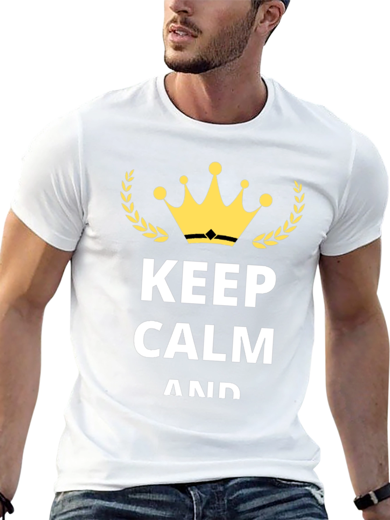 Keep Calm Graphic T-Shirt - Black