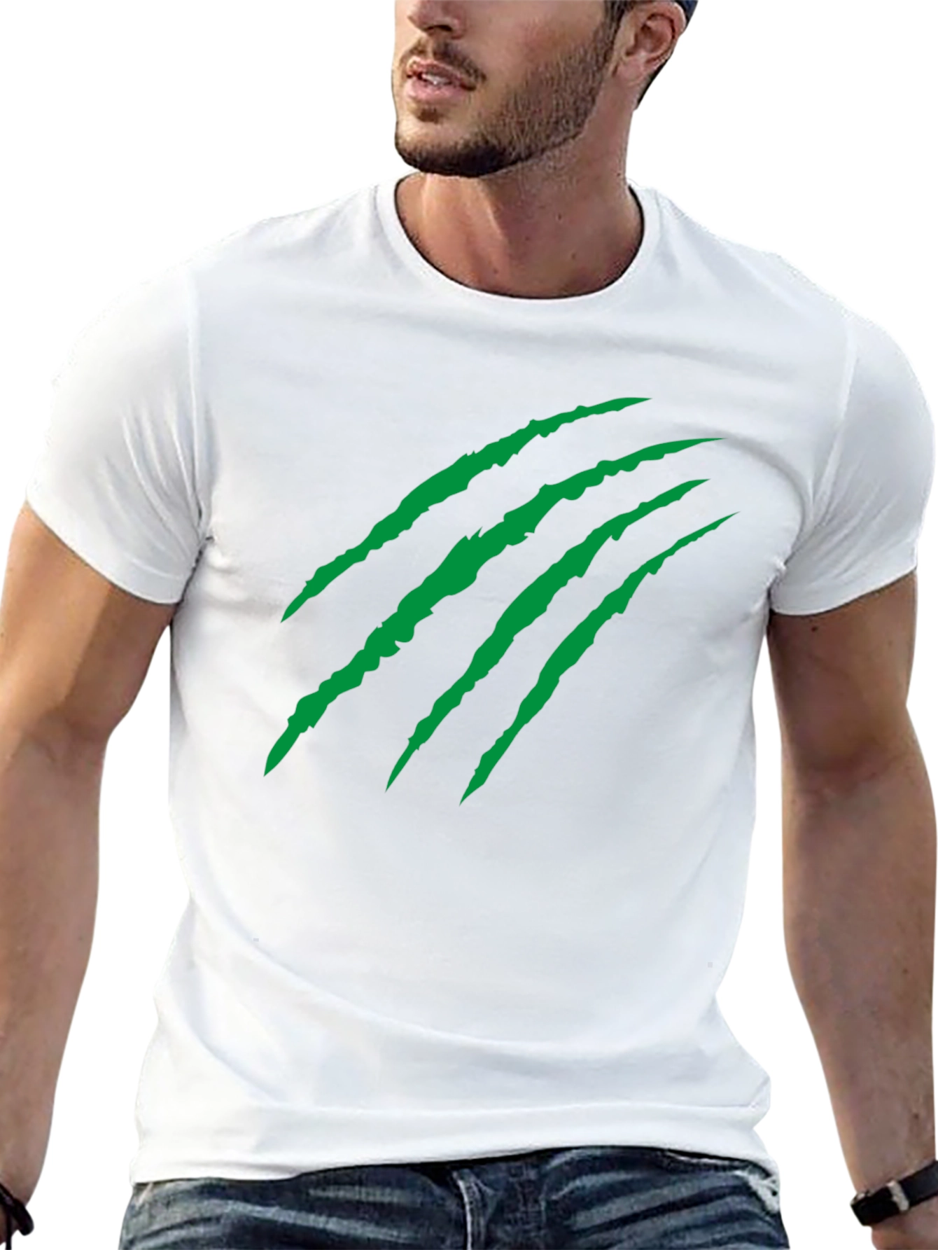 Mens Black Claw Graphic Tee - Casual Style