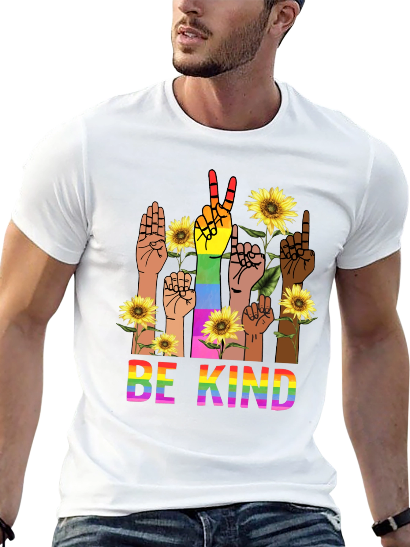 Be Kind Rainbow Hands T-Shirt