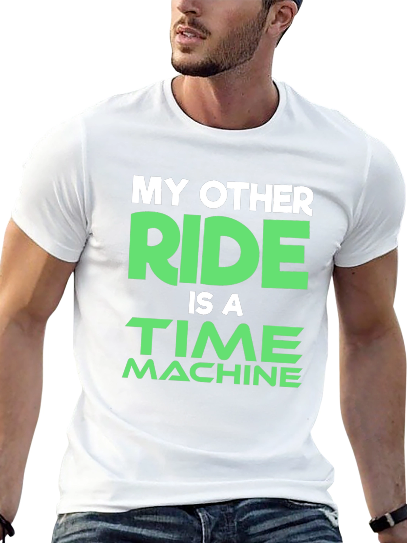 Time Machine Ride T-Shirt - Black Novelty Tee