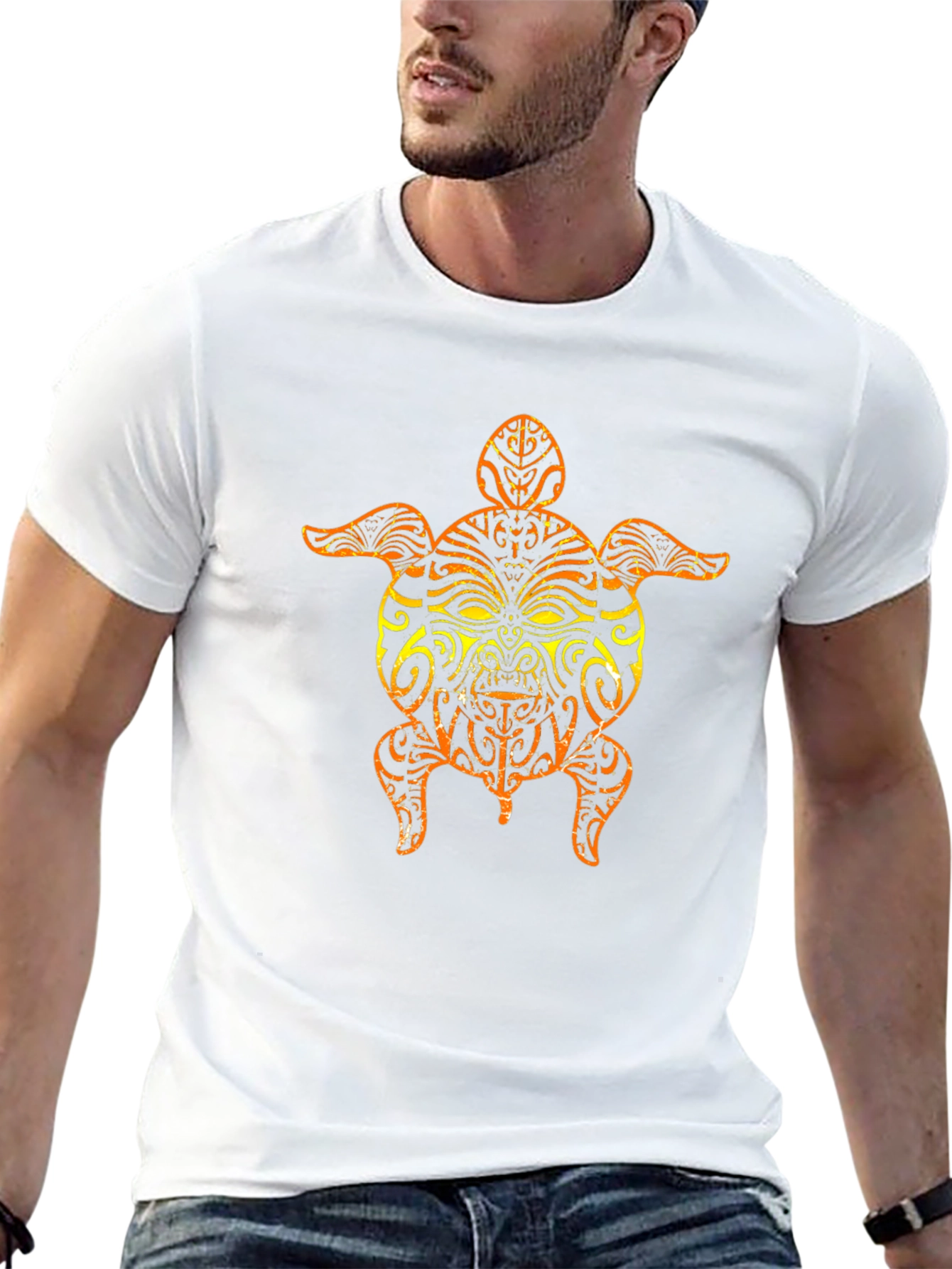 Tribal Turtle Graphic T-Shirt