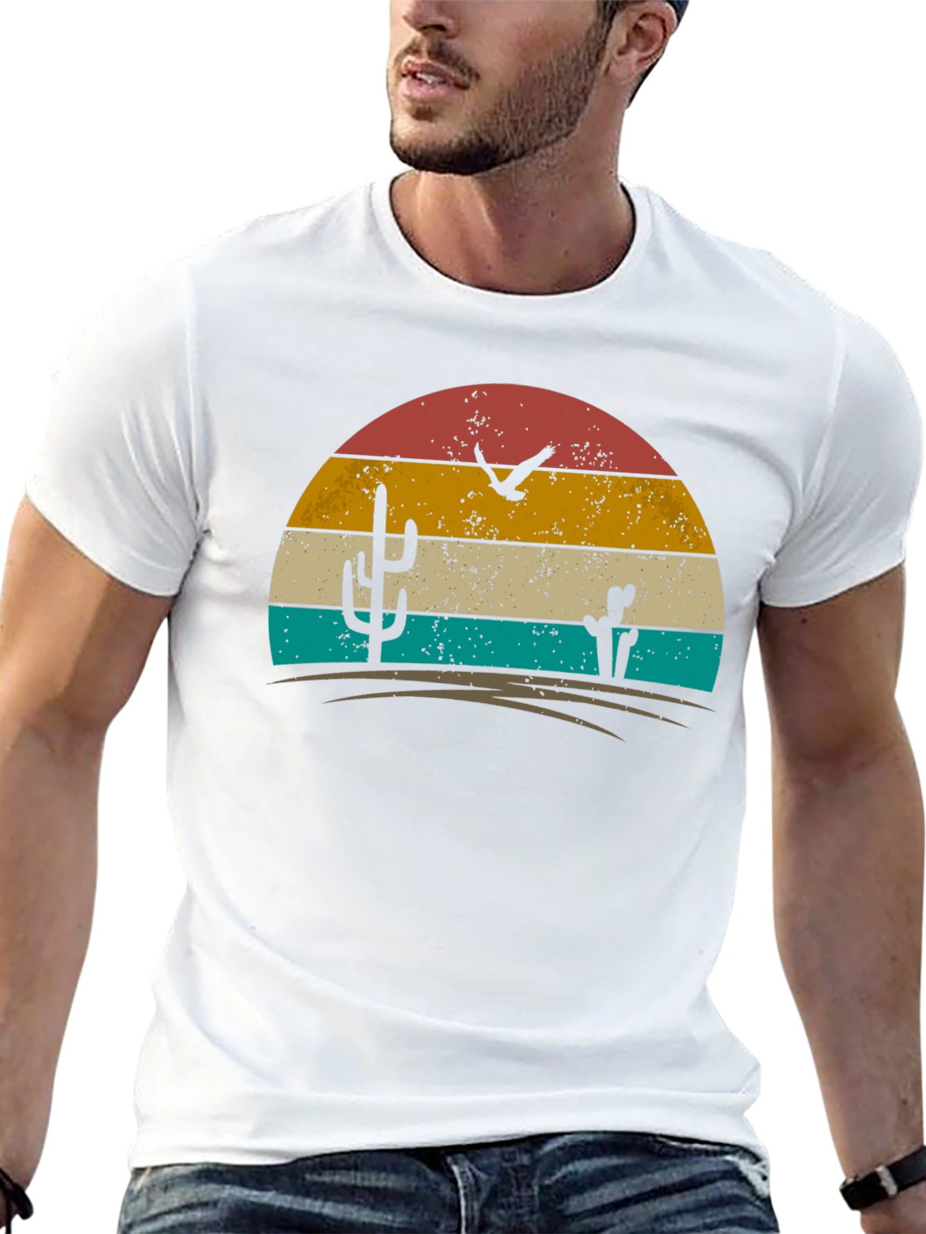 Retro Desert Sunset Graphic Tee