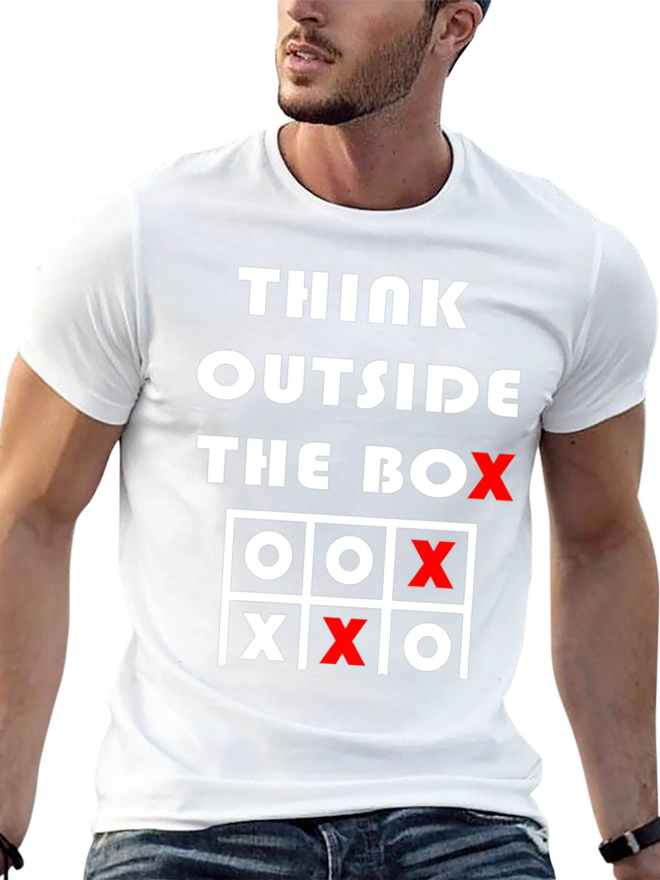 Think Outside the Box Tic-Tac-Toe Graphic Tee