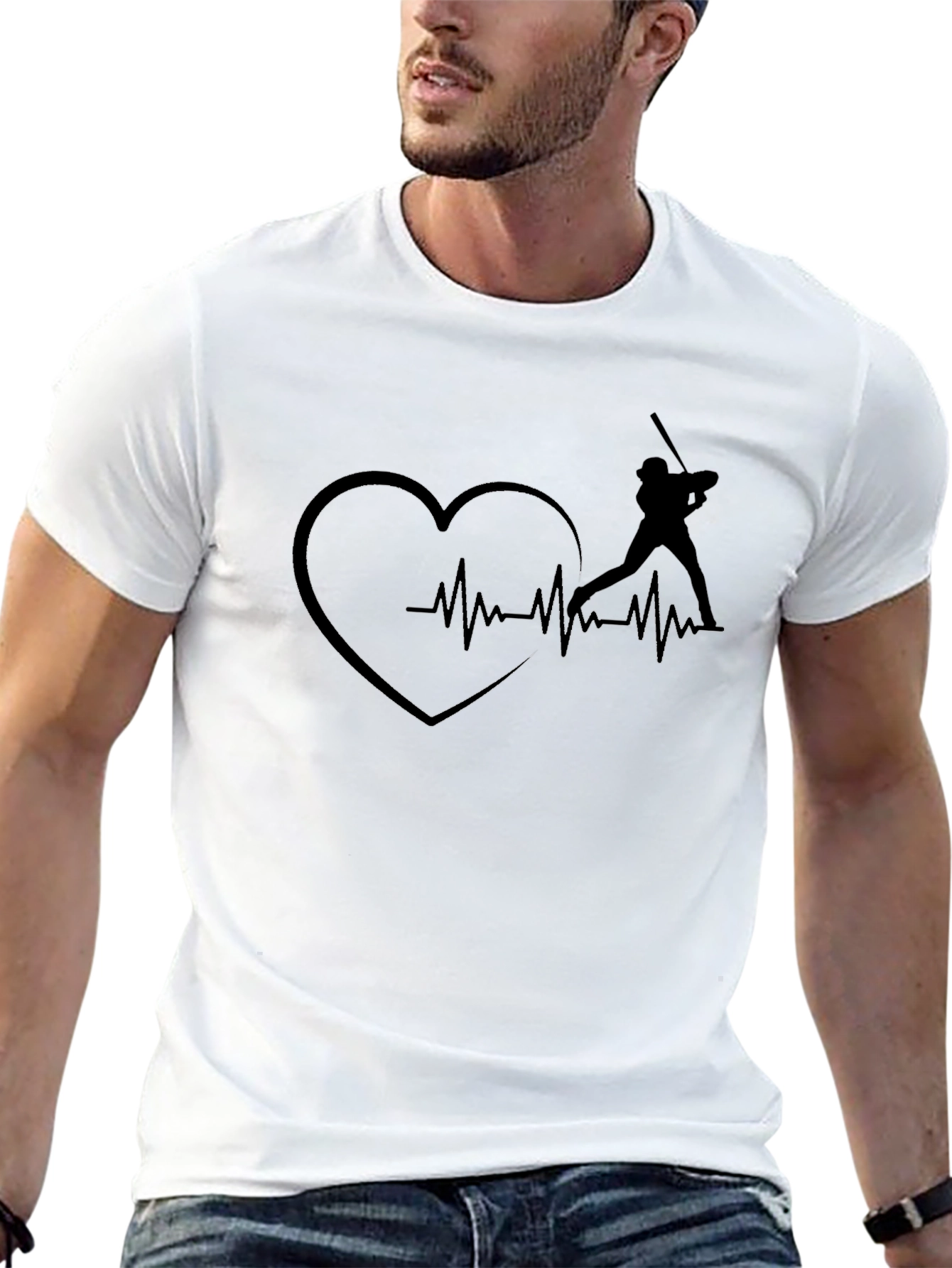 Baseball Heartbeat T-Shirt