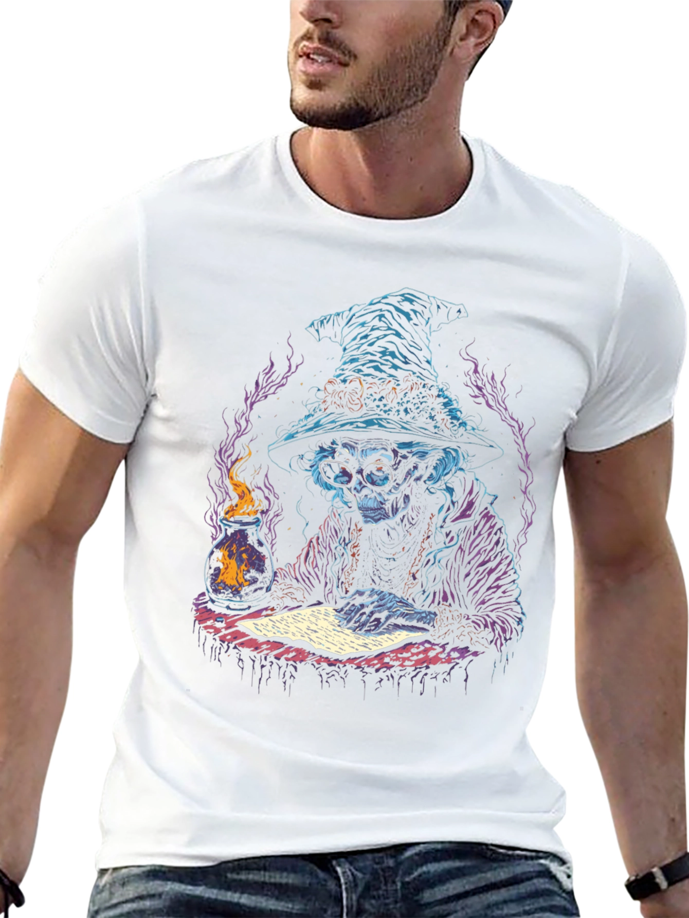 Witch Writing Spell T-Shirt - Unique Graphic Tee