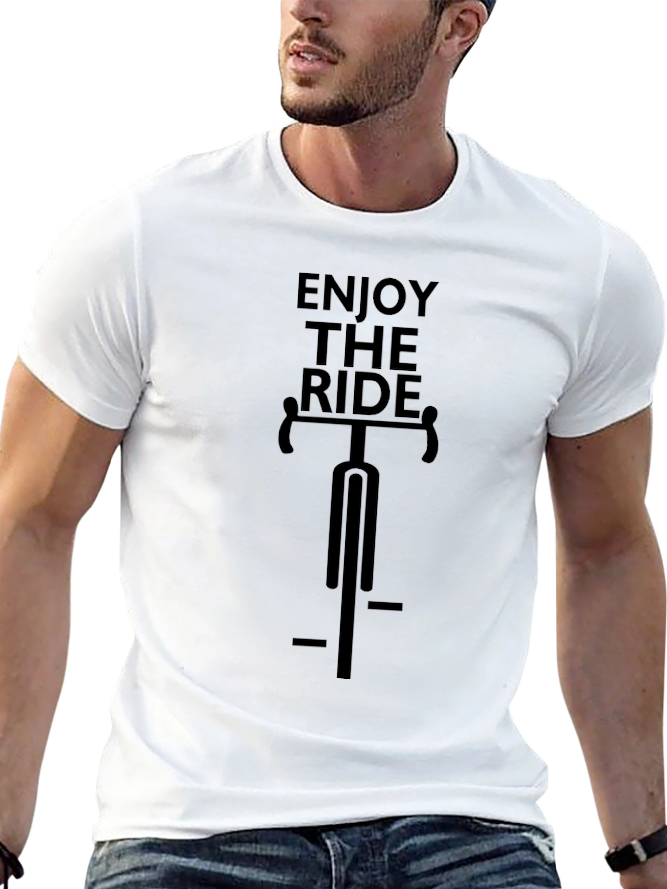 Enjoy The Ride Graphic T-Shirt - Black