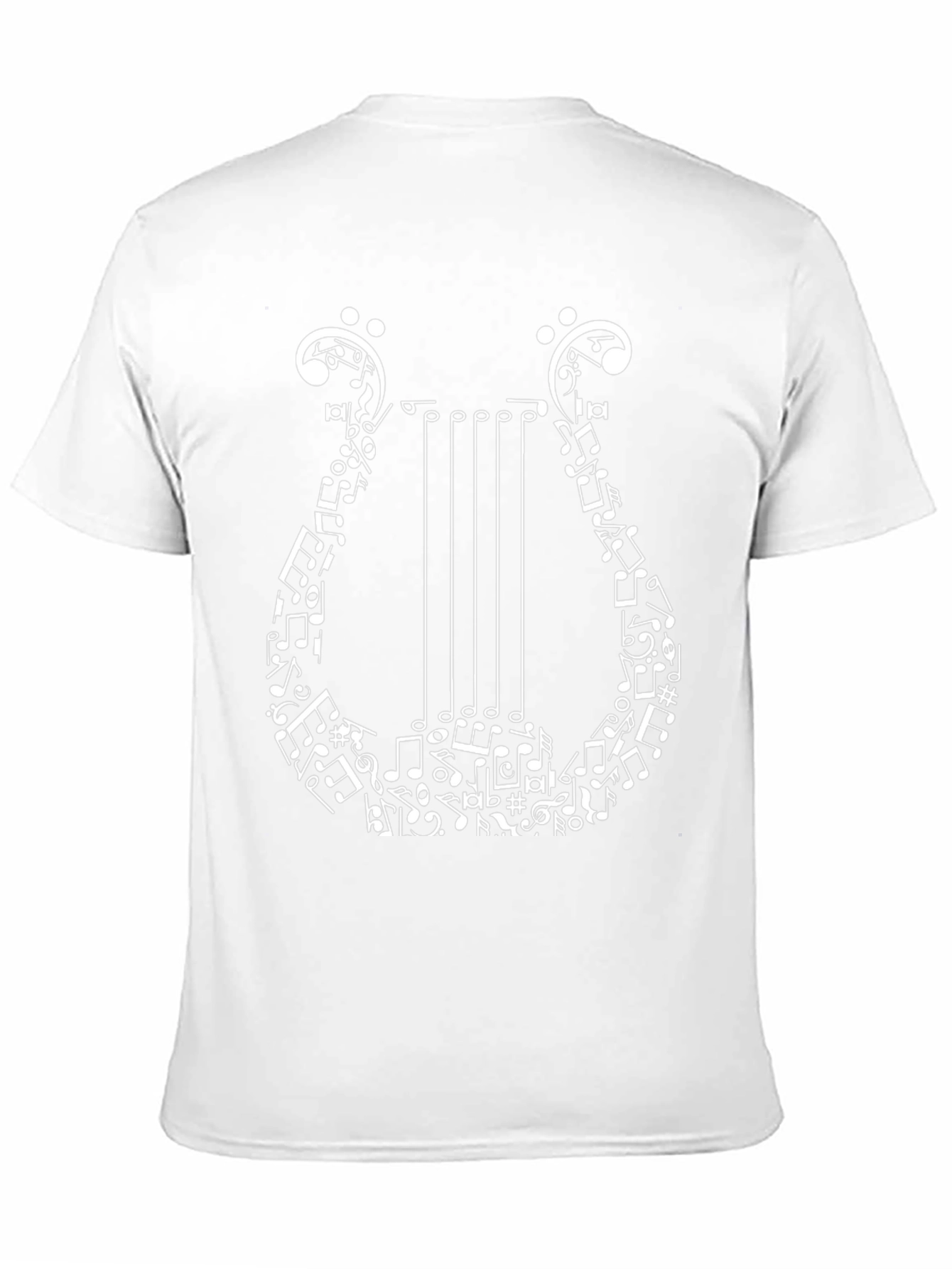 Musical Lyre Graphic Tee - Black