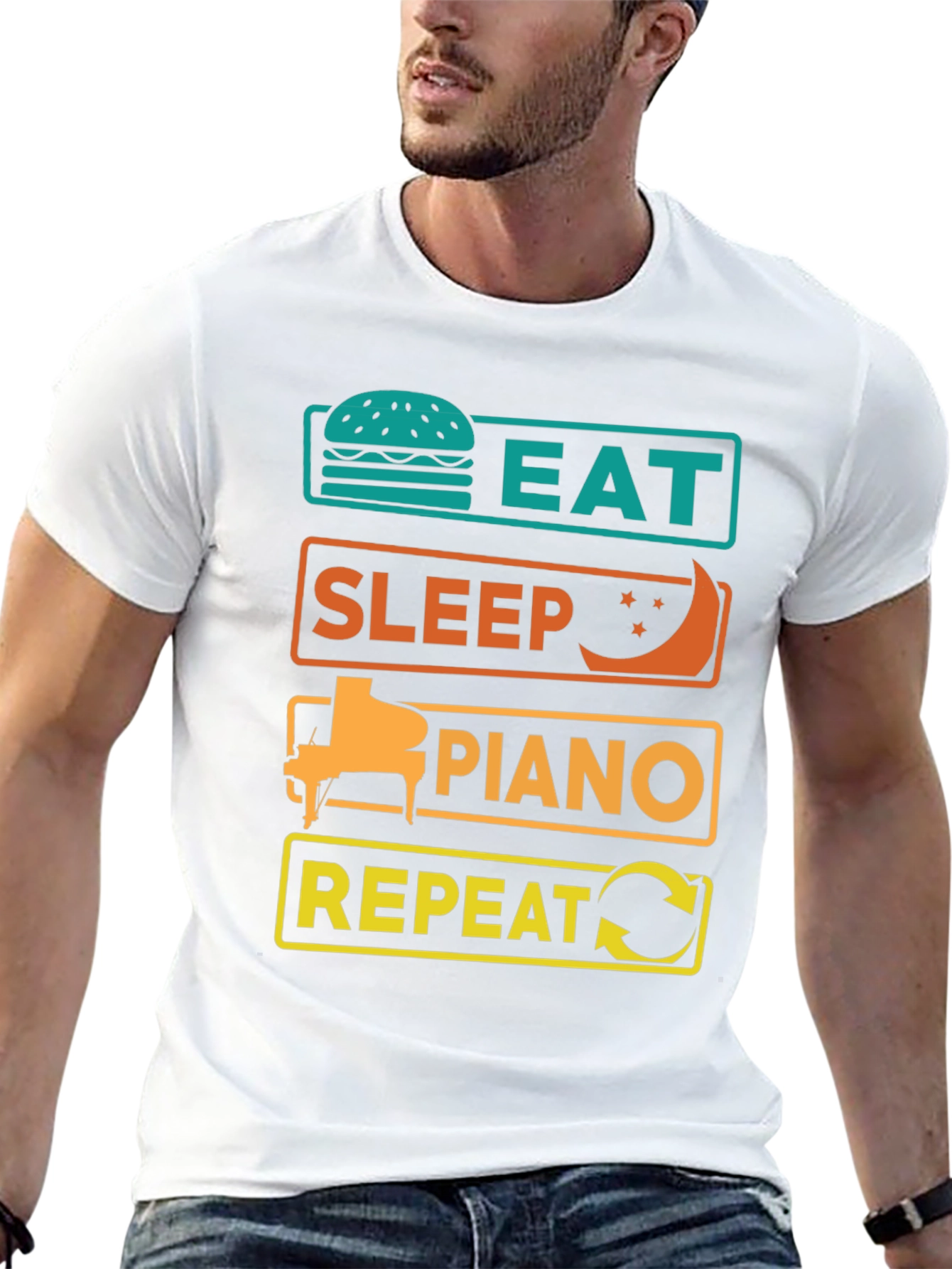 Eat Sleep Piano Repeat T-Shirt