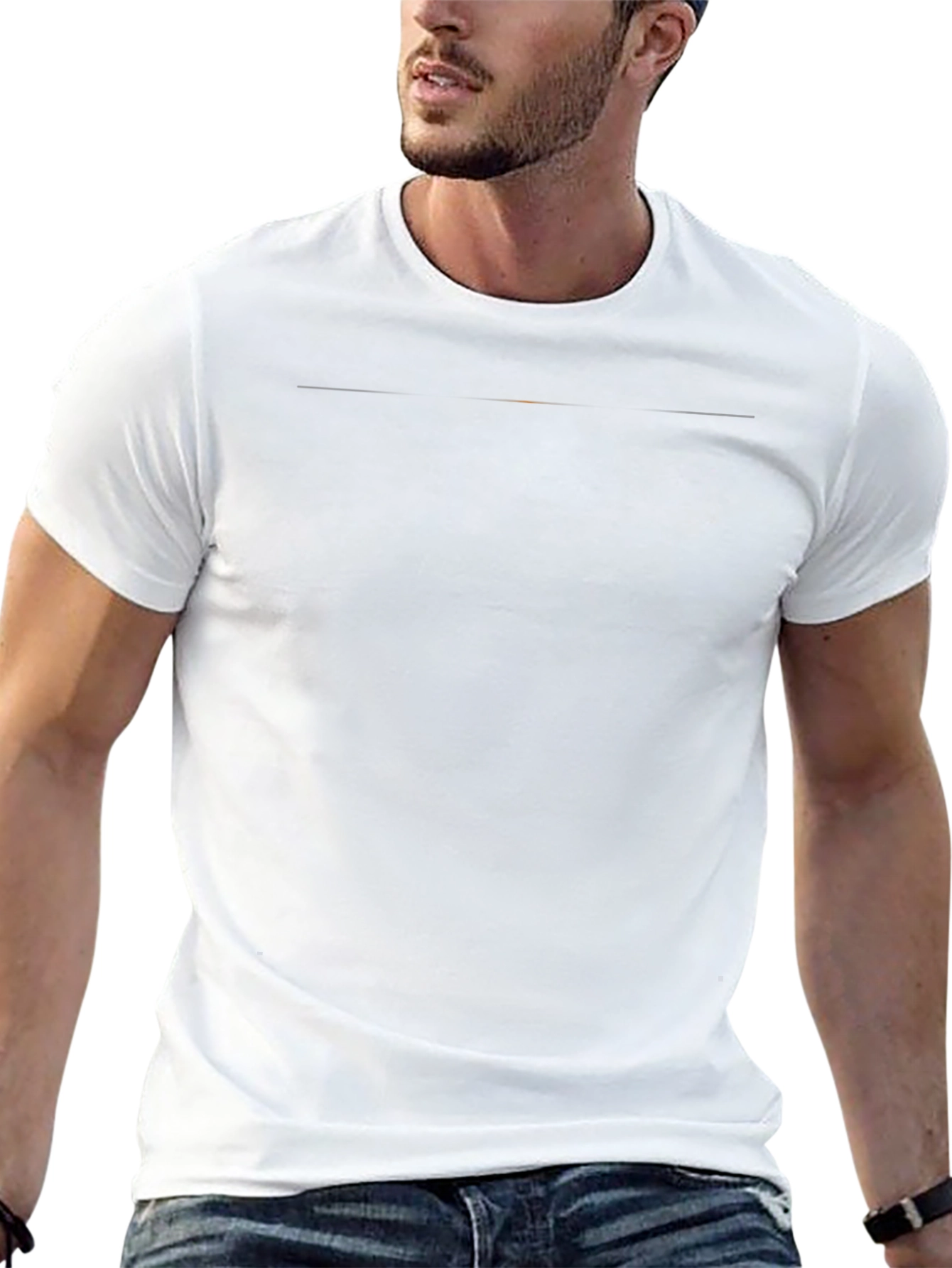 Classic Solid Black Crew Neck T-Shirt