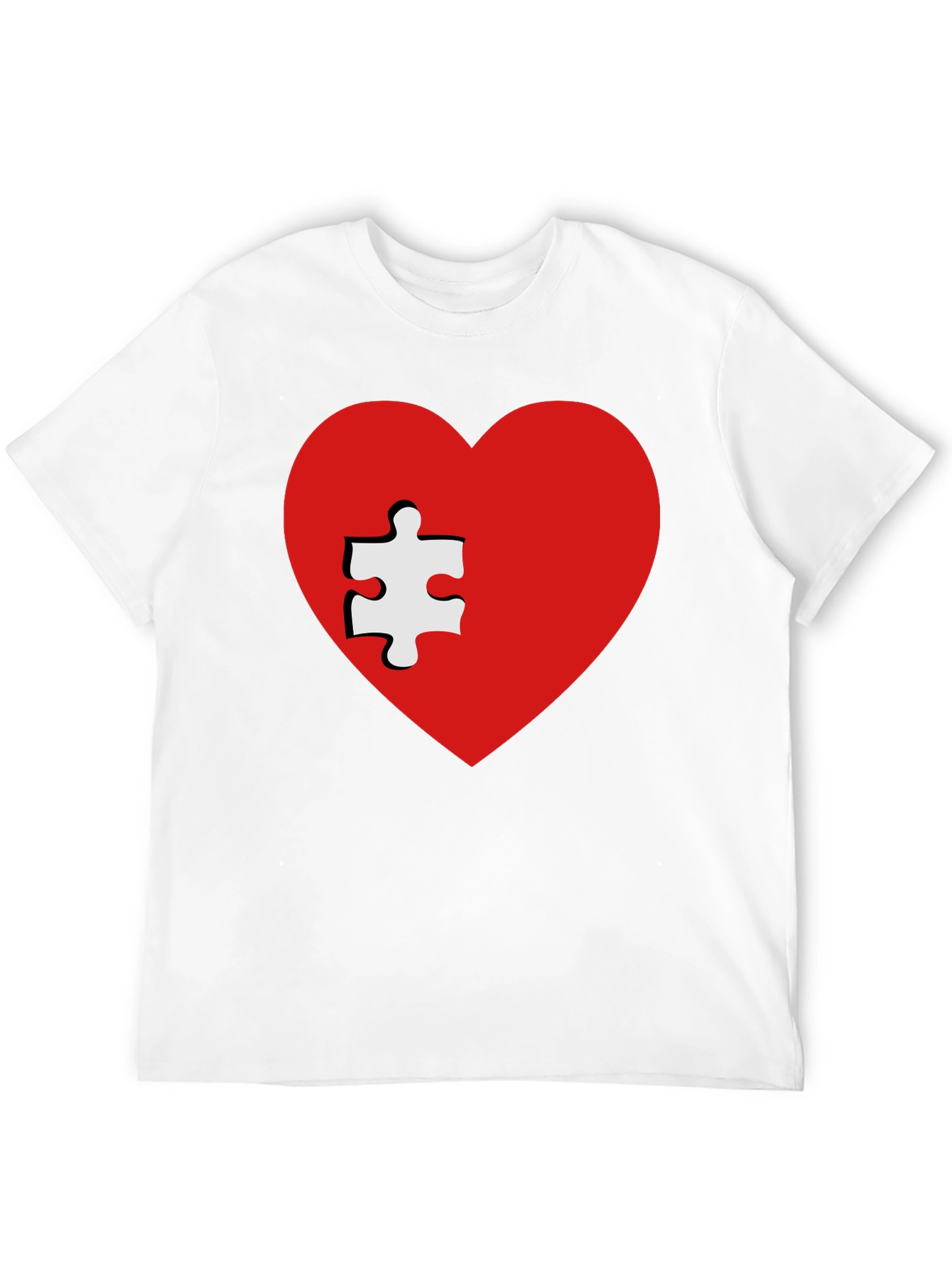 Autism Awareness Heart Puzzle Piece T-Shirt