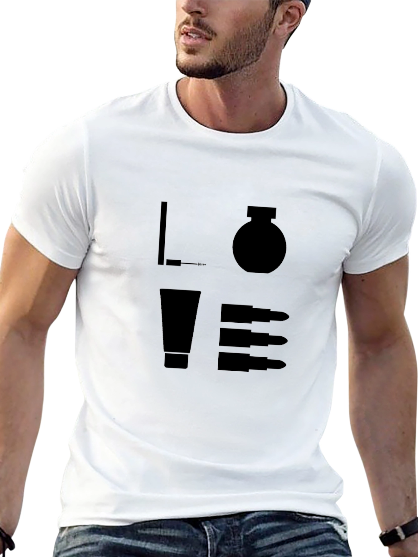 Love Makeup T-Shirt - Black Unique Design