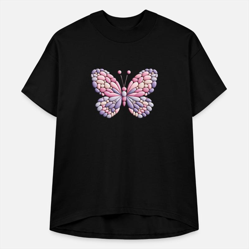 Pastel Dream Monarch Pebble Butterfly