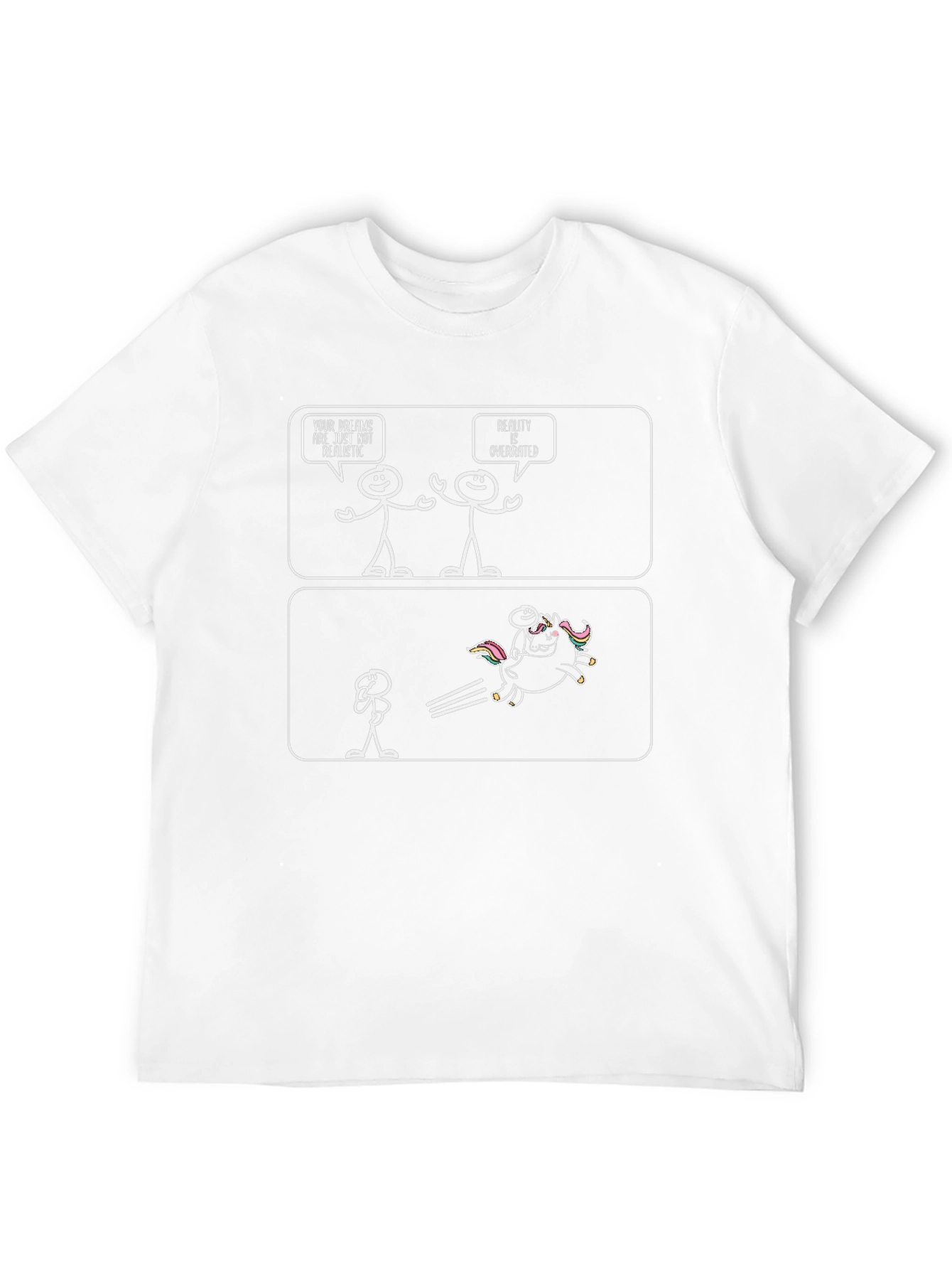 Dreams vs Reality Graphic T-Shirt - Black