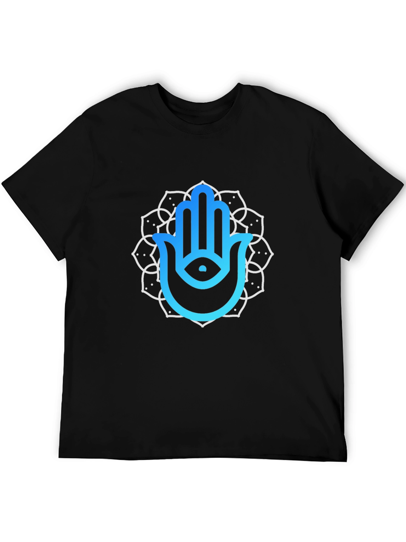 Hamsa Hand Mandala T-Shirt - Spiritual Design