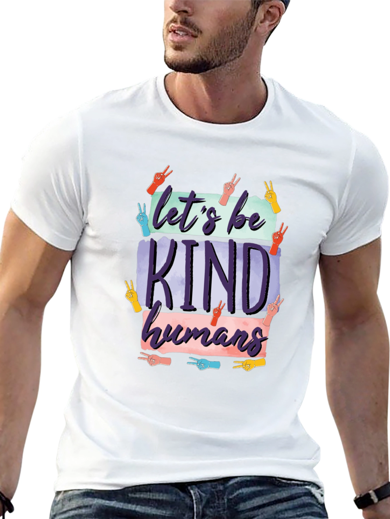Lets Be Kind Humans Graphic T-Shirt
