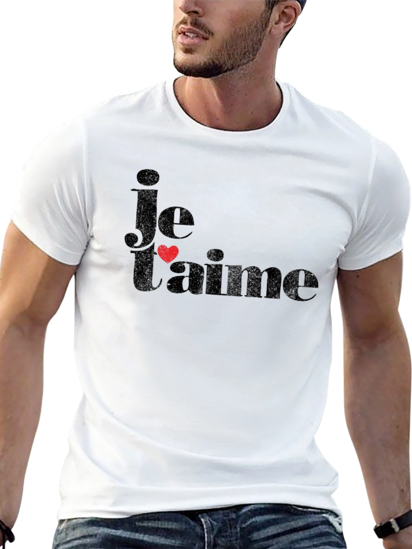 Je Taime Black T-Shirt