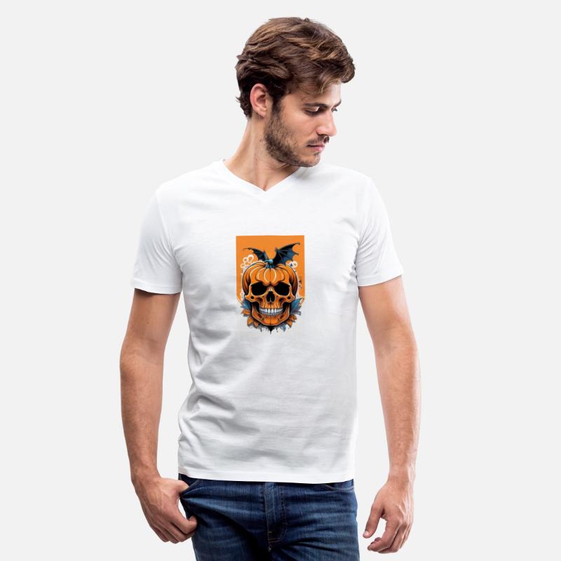 Pumpkin Face Skull Halloween Vector
