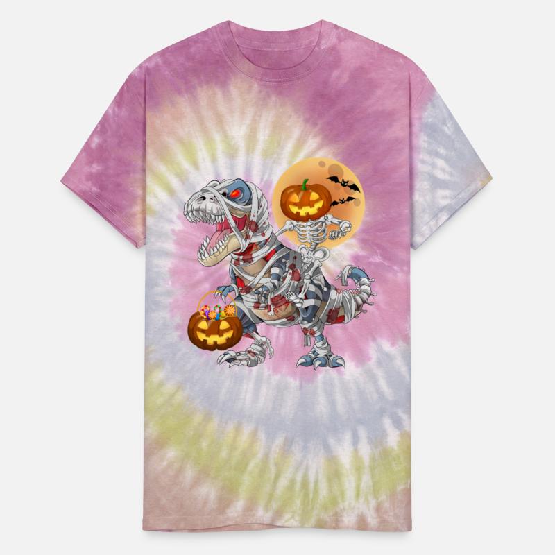 Pumpkin Skeleton Riding Zombie Mummy Dinosaur