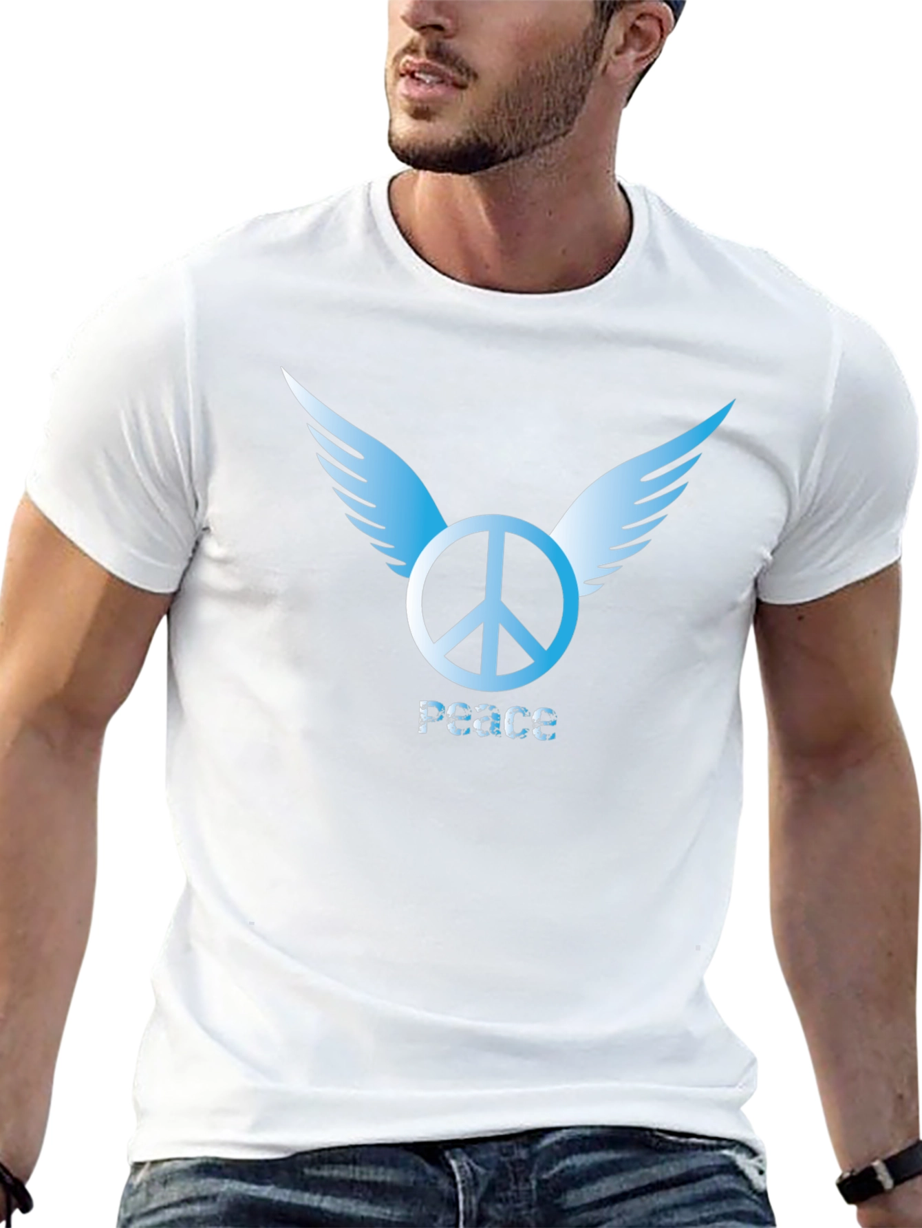 Peace Symbol Winged T-Shirt