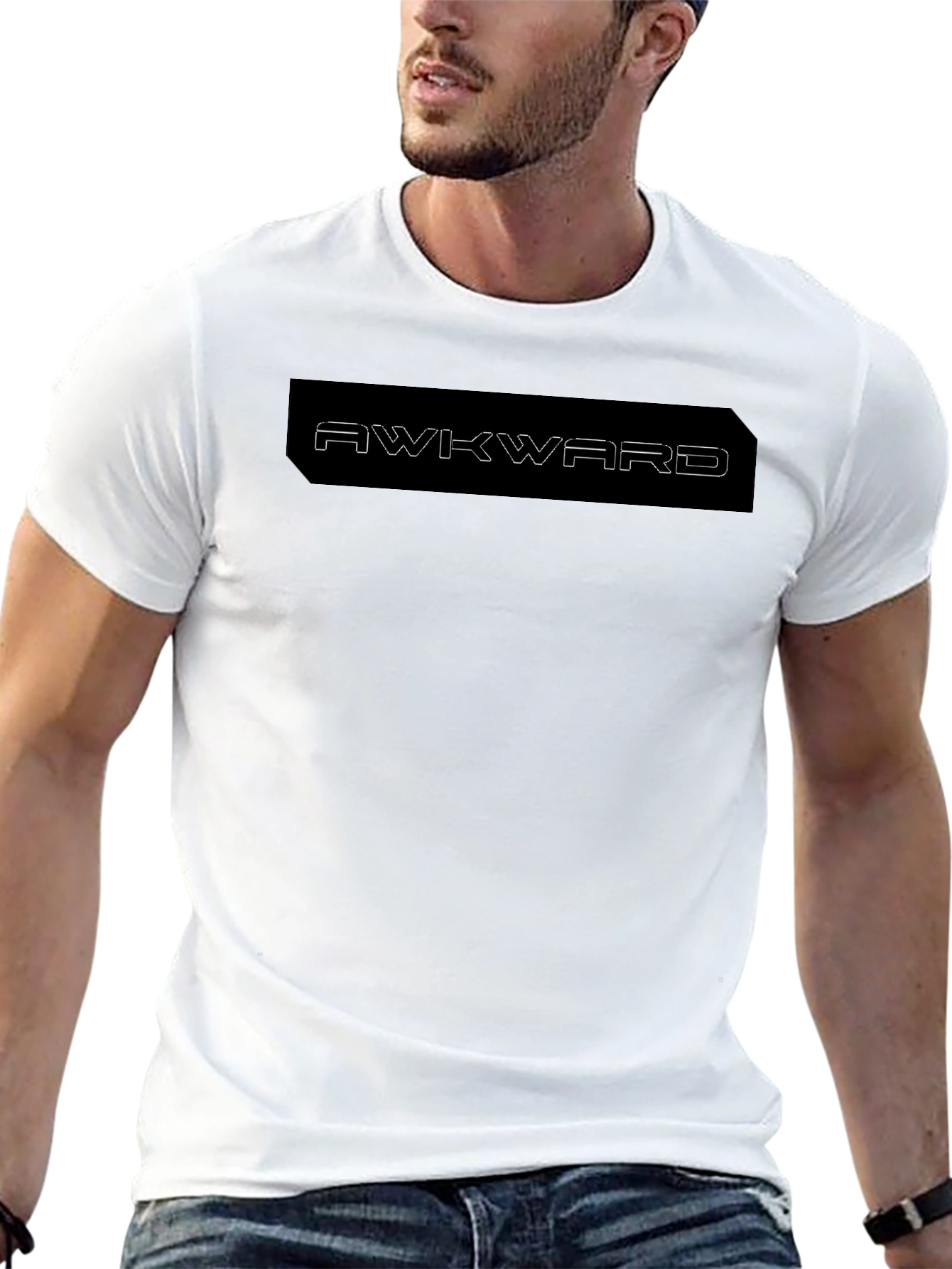 Awkward Graphic Black T-Shirt