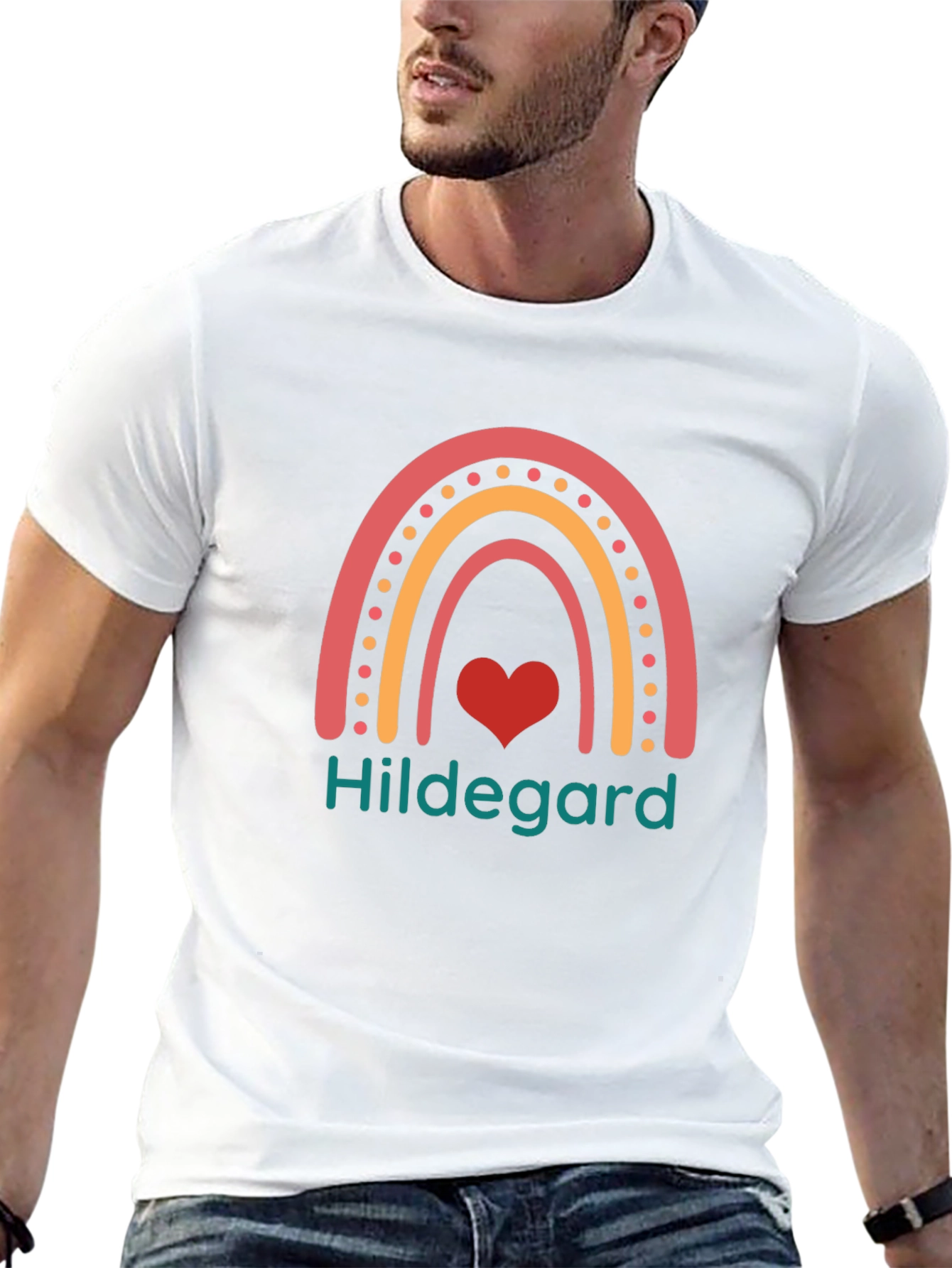 Rainbow Heart Hildegard T-Shirt