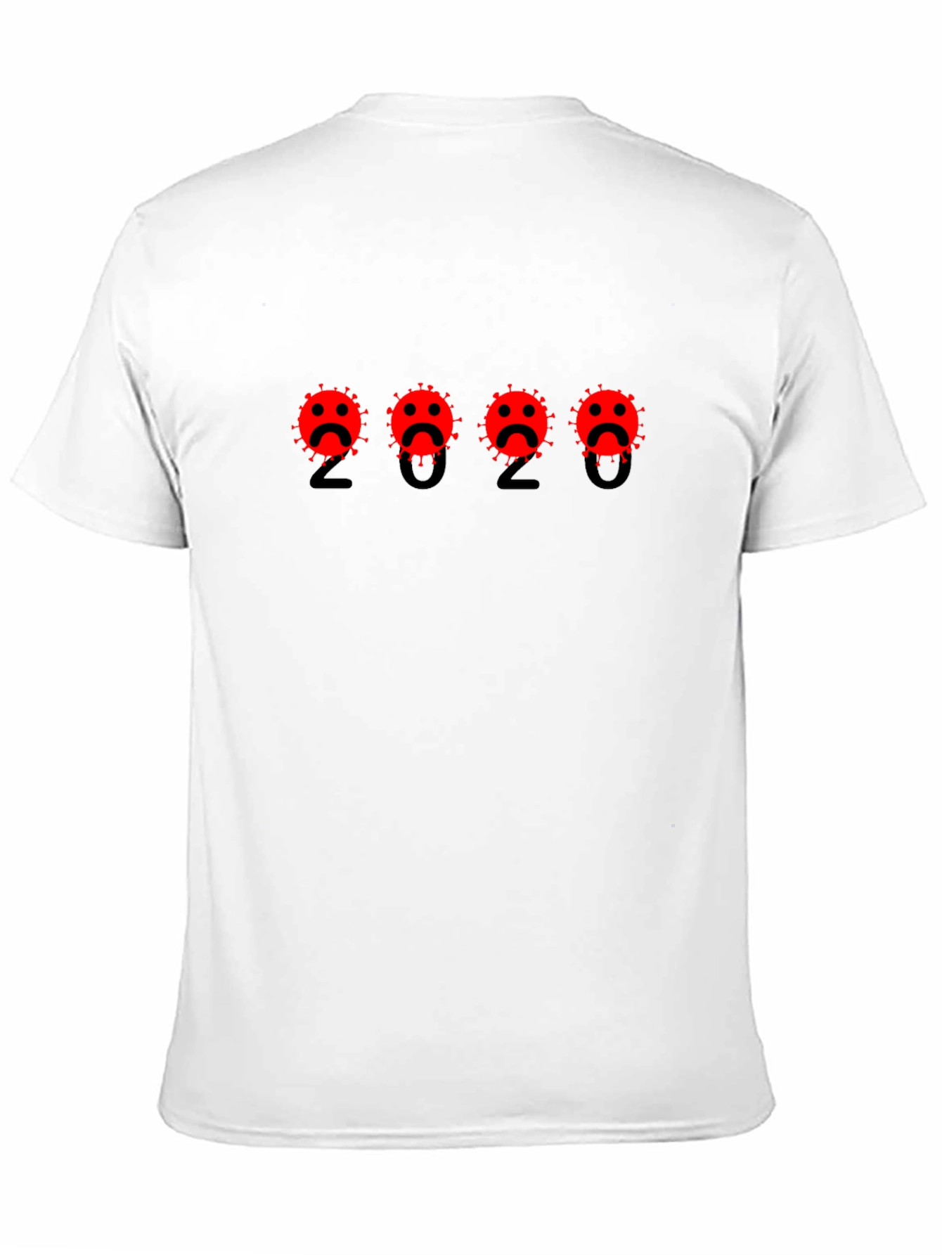 2020 Virus Graphic Tee - Black Cotton T-Shirt